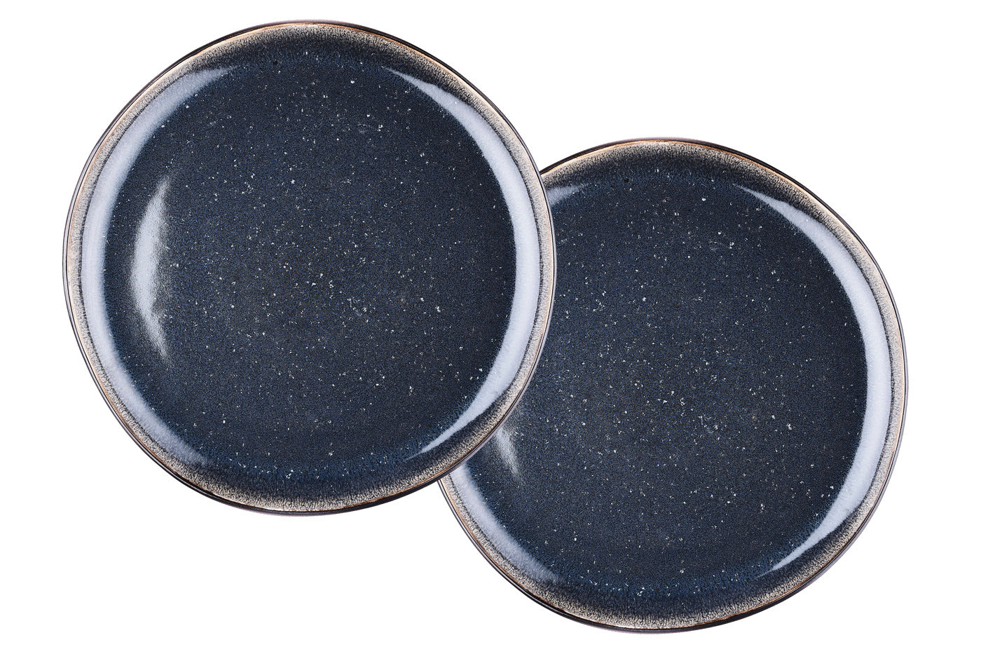 Plateau de service IRIS Ø32cm - 2 pièces - Bleu nuit