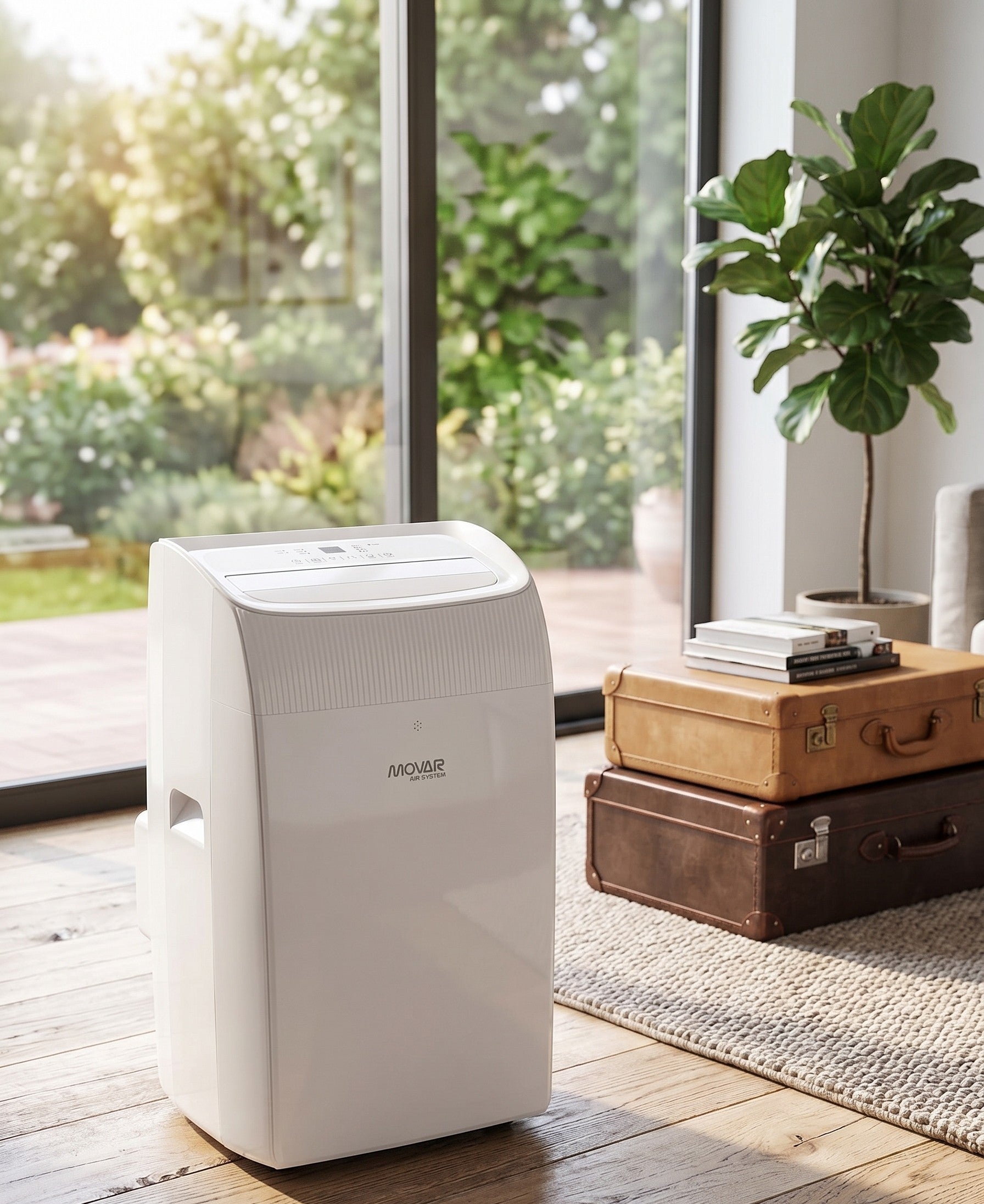 Climatiseur Mobile Blanc reversible Chaud/Froid  9000BTU Classe A