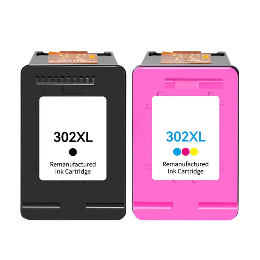 Pack 2 de Cartouches 302 XL Compatibles pour Imprimante HP 302 XL