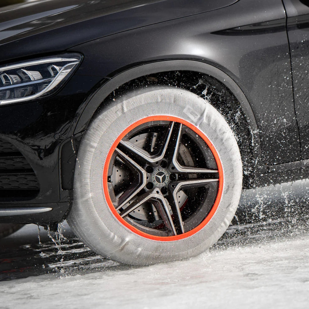 Paire de Chaussettes à Neige HUSKY Pneus Taille XL – Adhérence Neige et Verglas, Compatibles ABS, Lavables à 30º