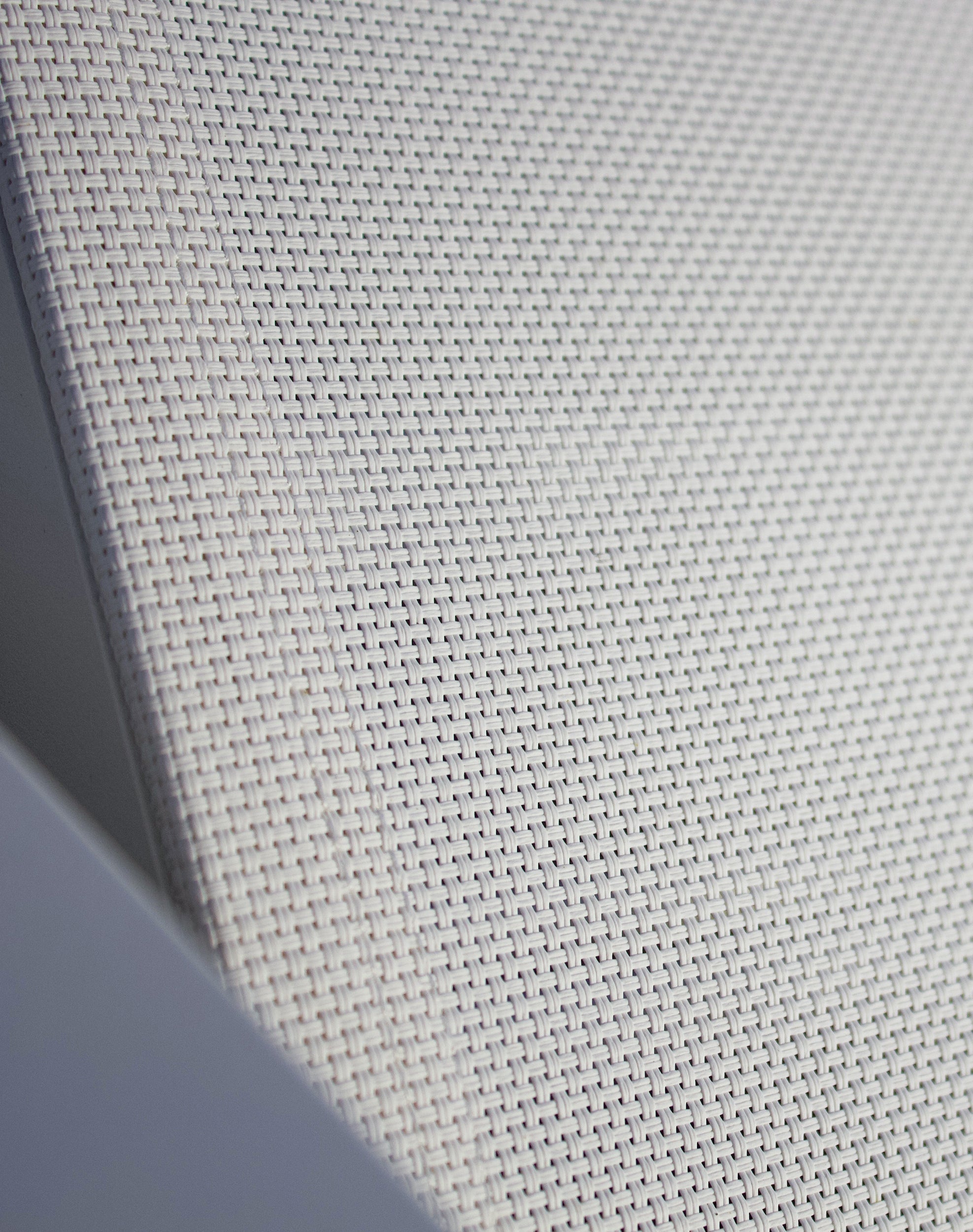 Bain de soleil multi-positions IBIZA en aluminium et textilène - BLANC