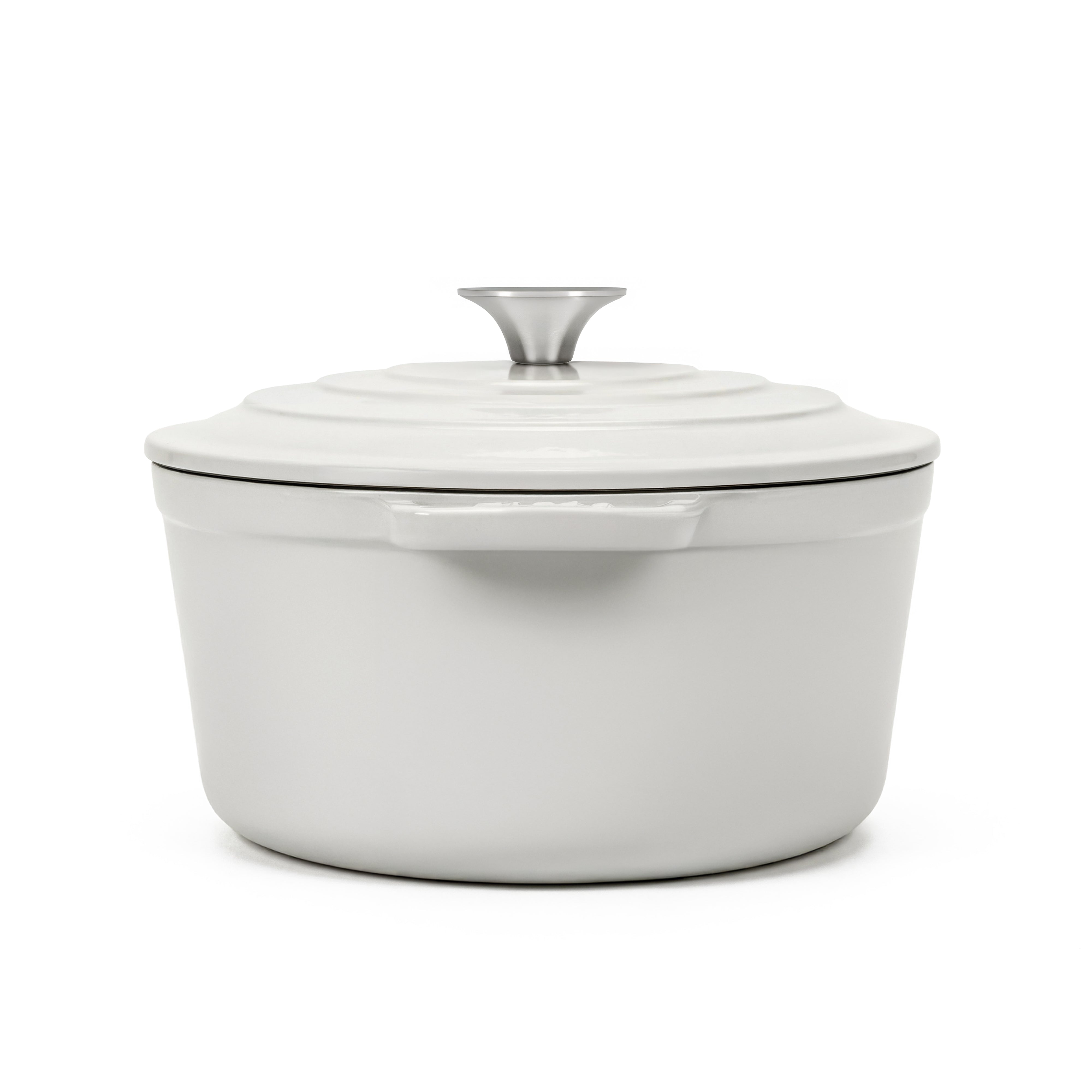 Cocotte en fonte ronde 25cm beige