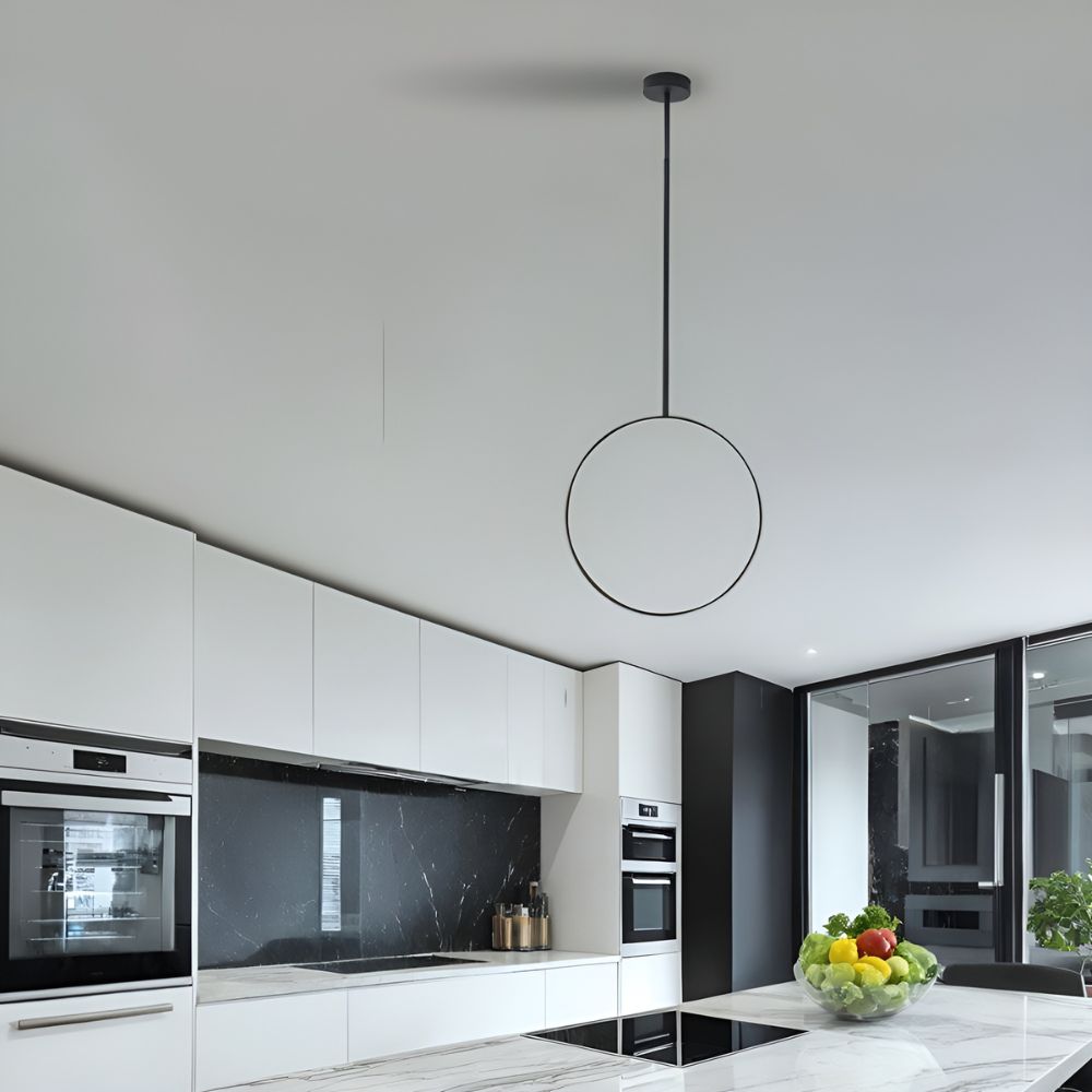 Plafonnier Cercle Noir