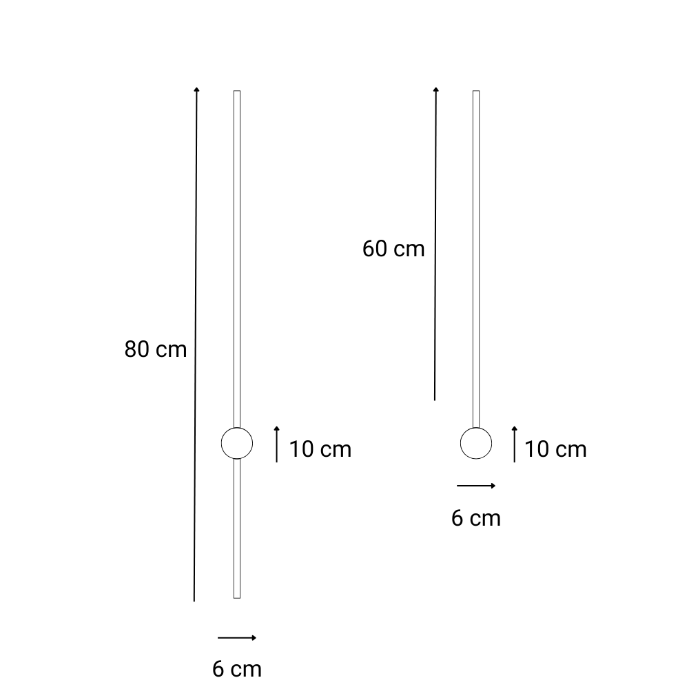 Applique Murale Laser Minimalist 80cm
