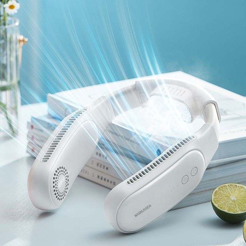 Ventilateur de cou portable blanc luxe