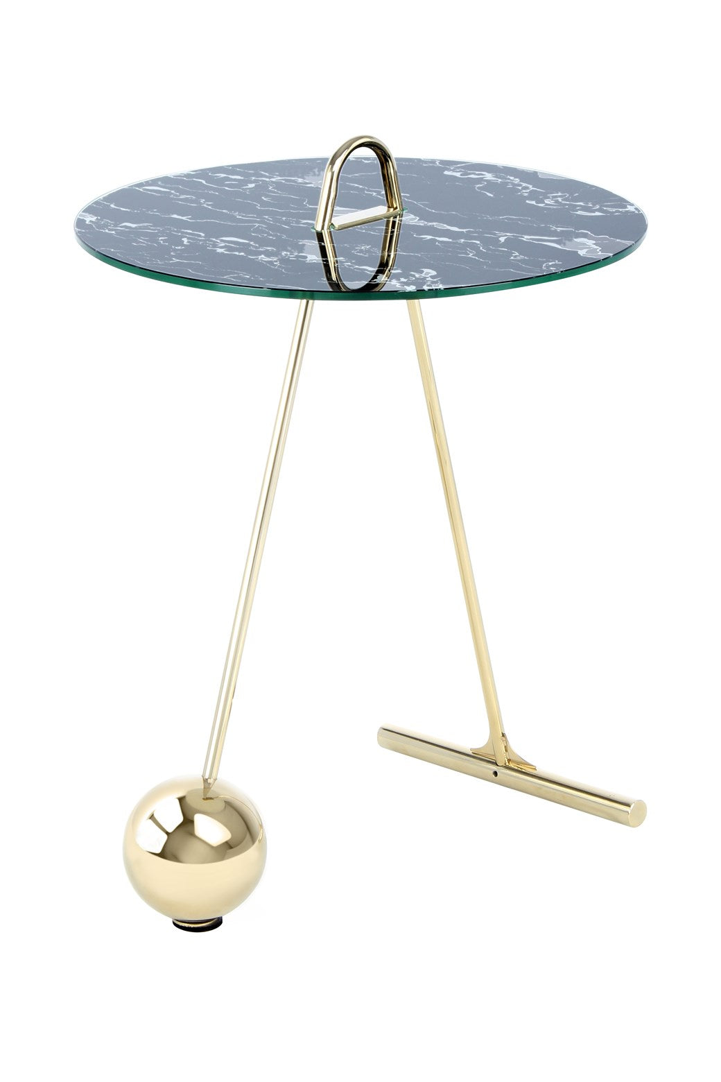 Table d'appoint or noir - Pendulum