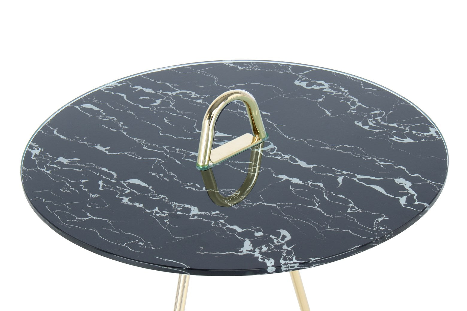 Table d'appoint or noir - Pendulum