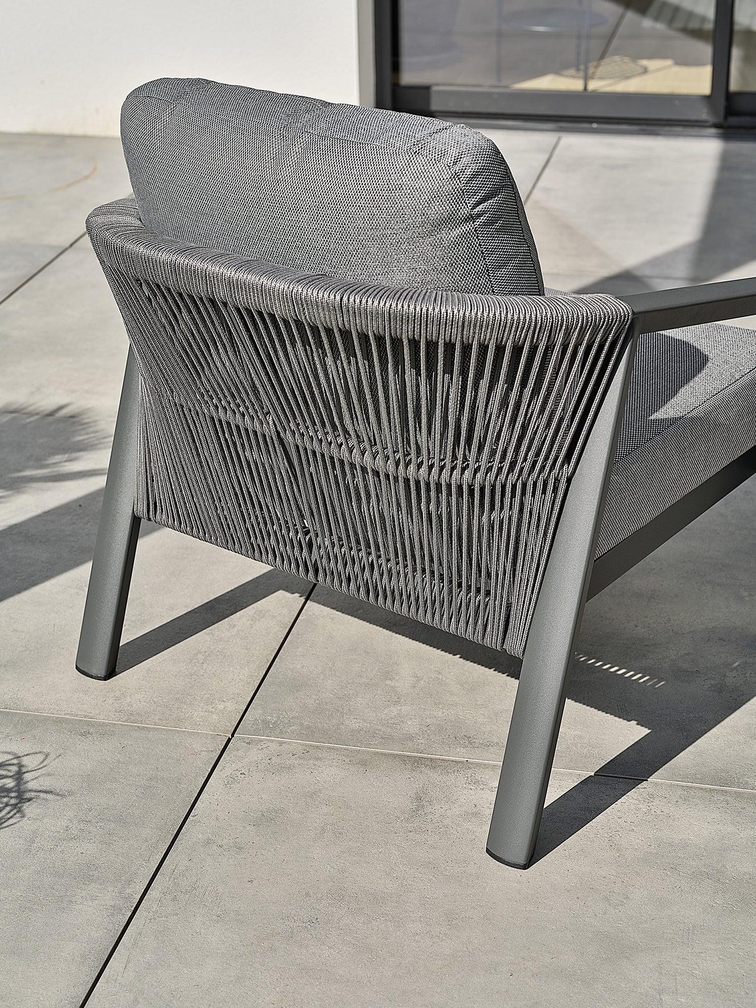Salon bas de jardin Kelia - Gris anthracite