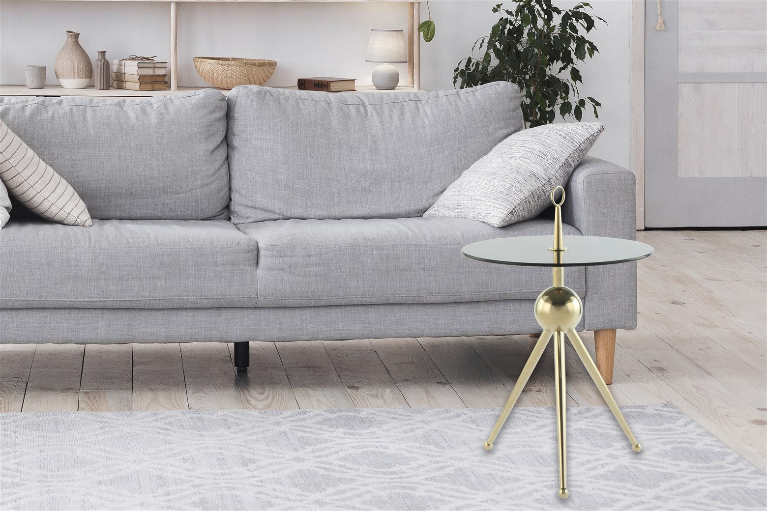 Table d'appoint or gris - Ontario