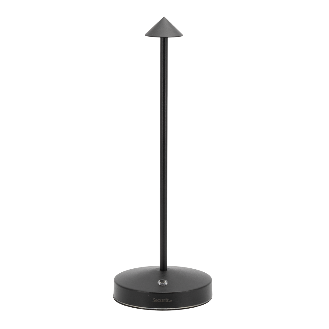 Pack 2 lampes de table LED sans fil rechargeable Angelina - noires - intérieur & extérieur