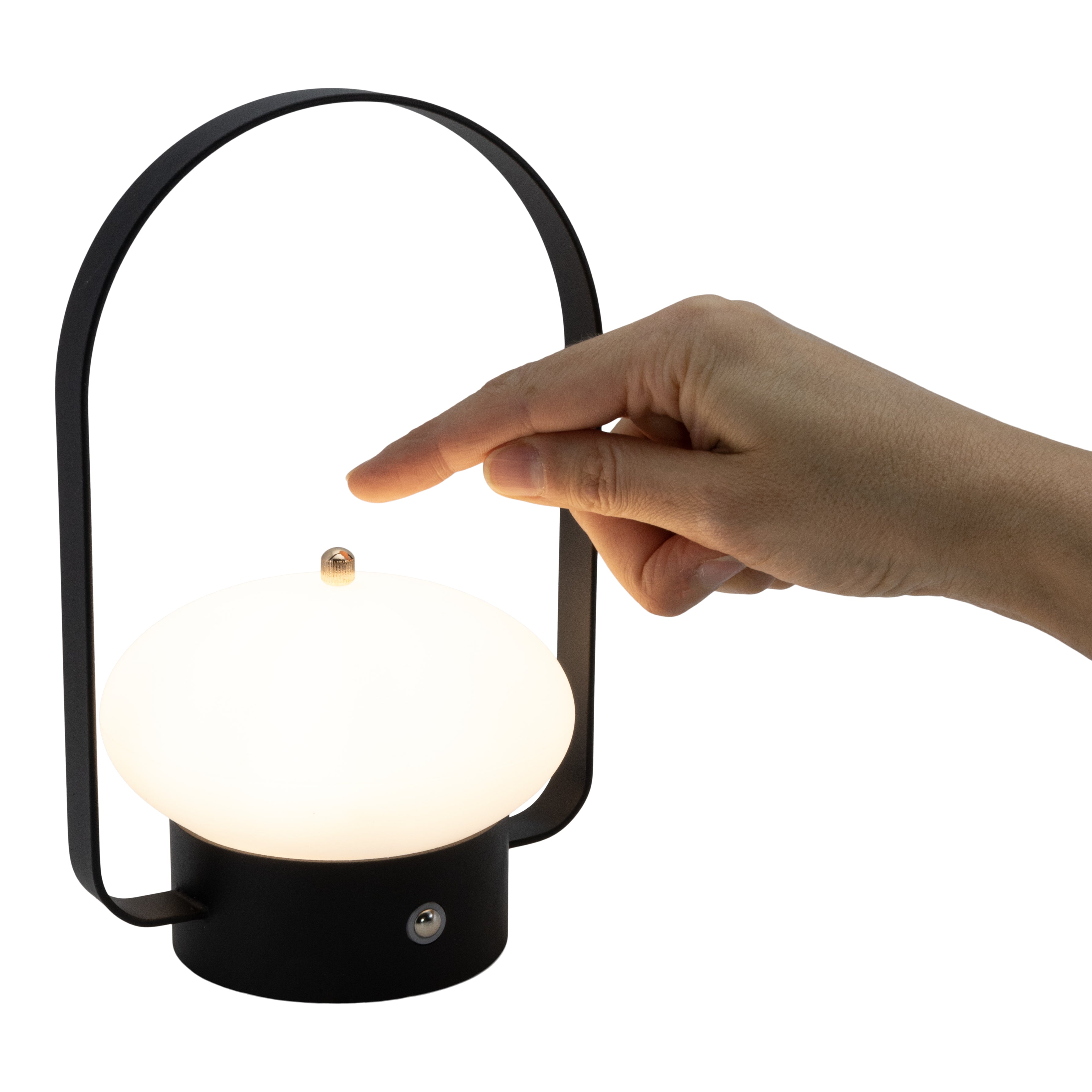 Lampe de table LED sans fil rechargeable Barcelone - noire - intérieur & extérieur
