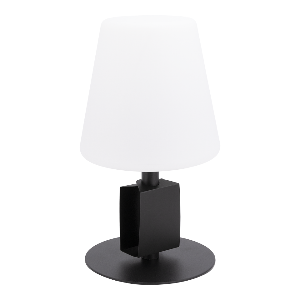 Lampe de table LED sans fil rechargeable Michelle - noire - intérieur & extérieur