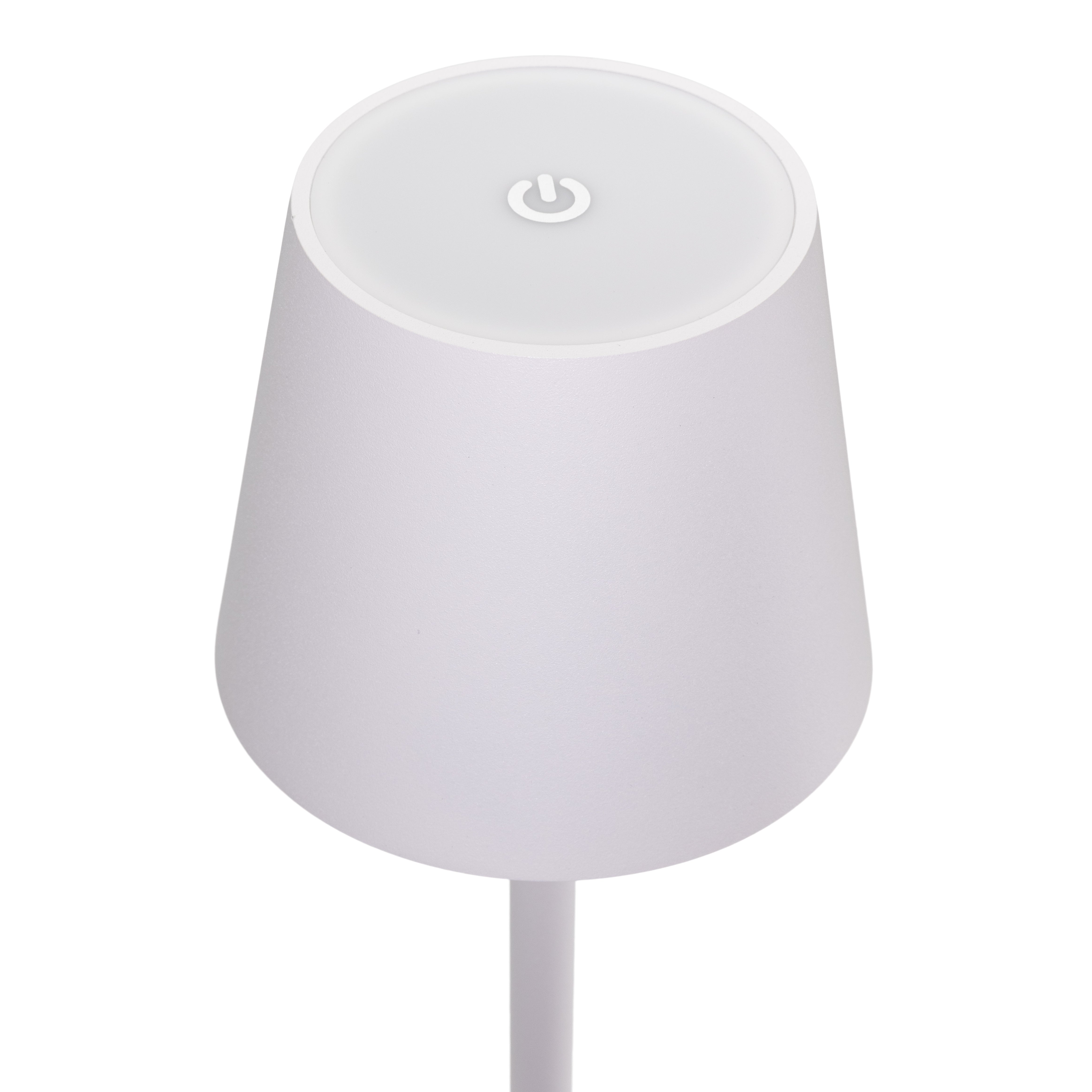 Pack 2 lampes de table LED sans fil rechargeable Féline - blanches - intérieur & extérieur