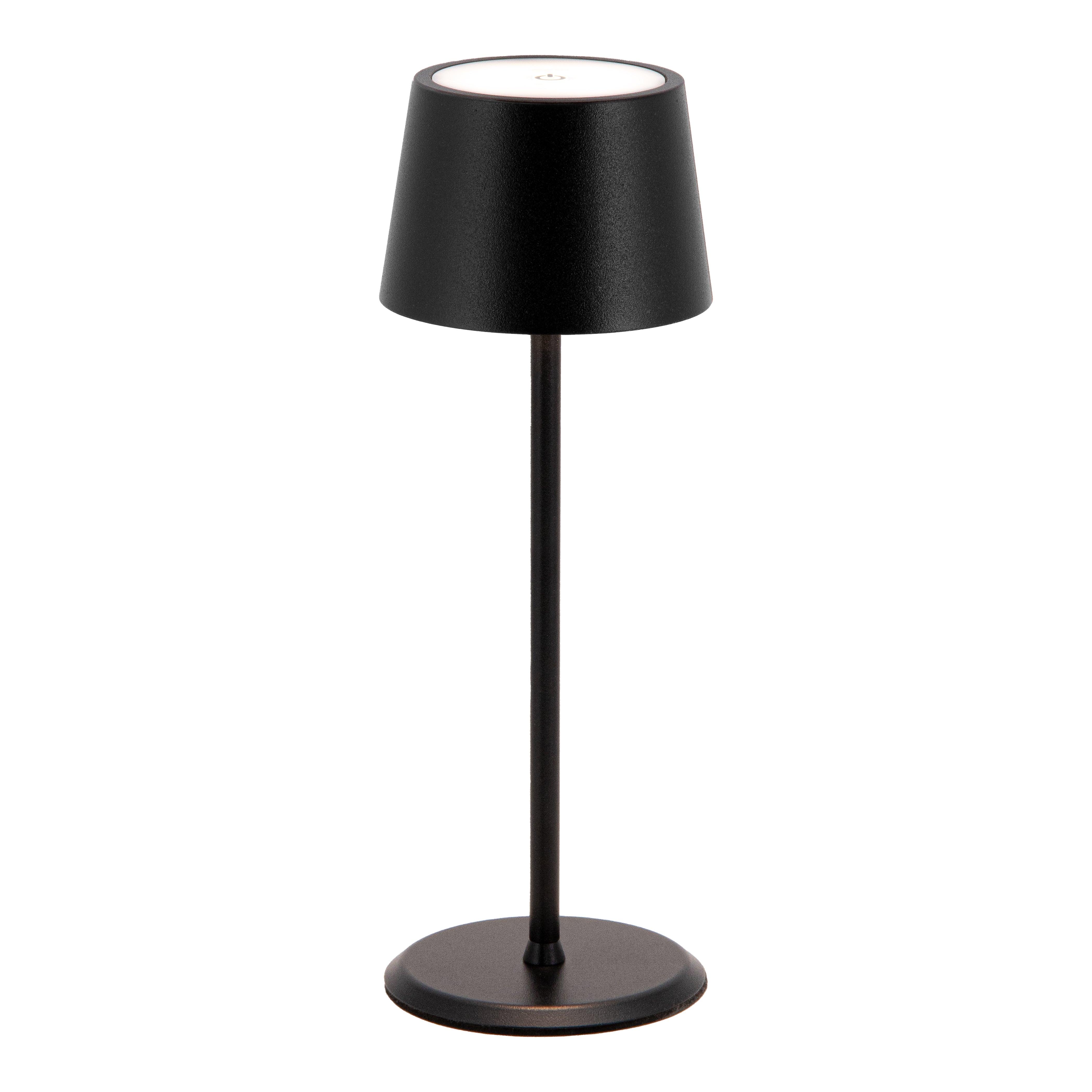 Lampe de table LED sans fil rechargeable Monte Carlo - noire - intérieur & extérieur