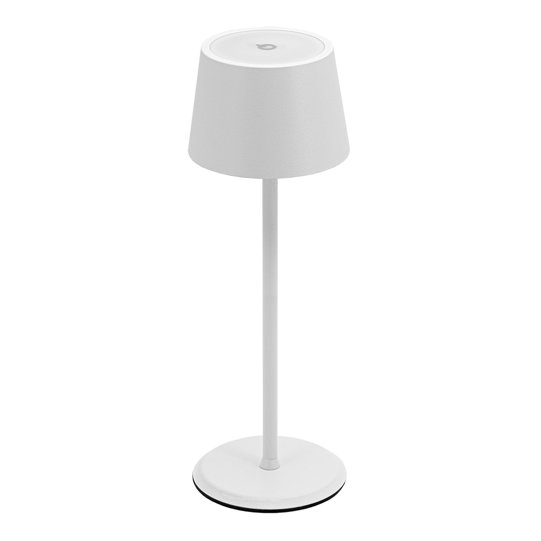 Lampe de table LED sans fil rechargeable Monte Carlo - blanche - intérieur & extérieur