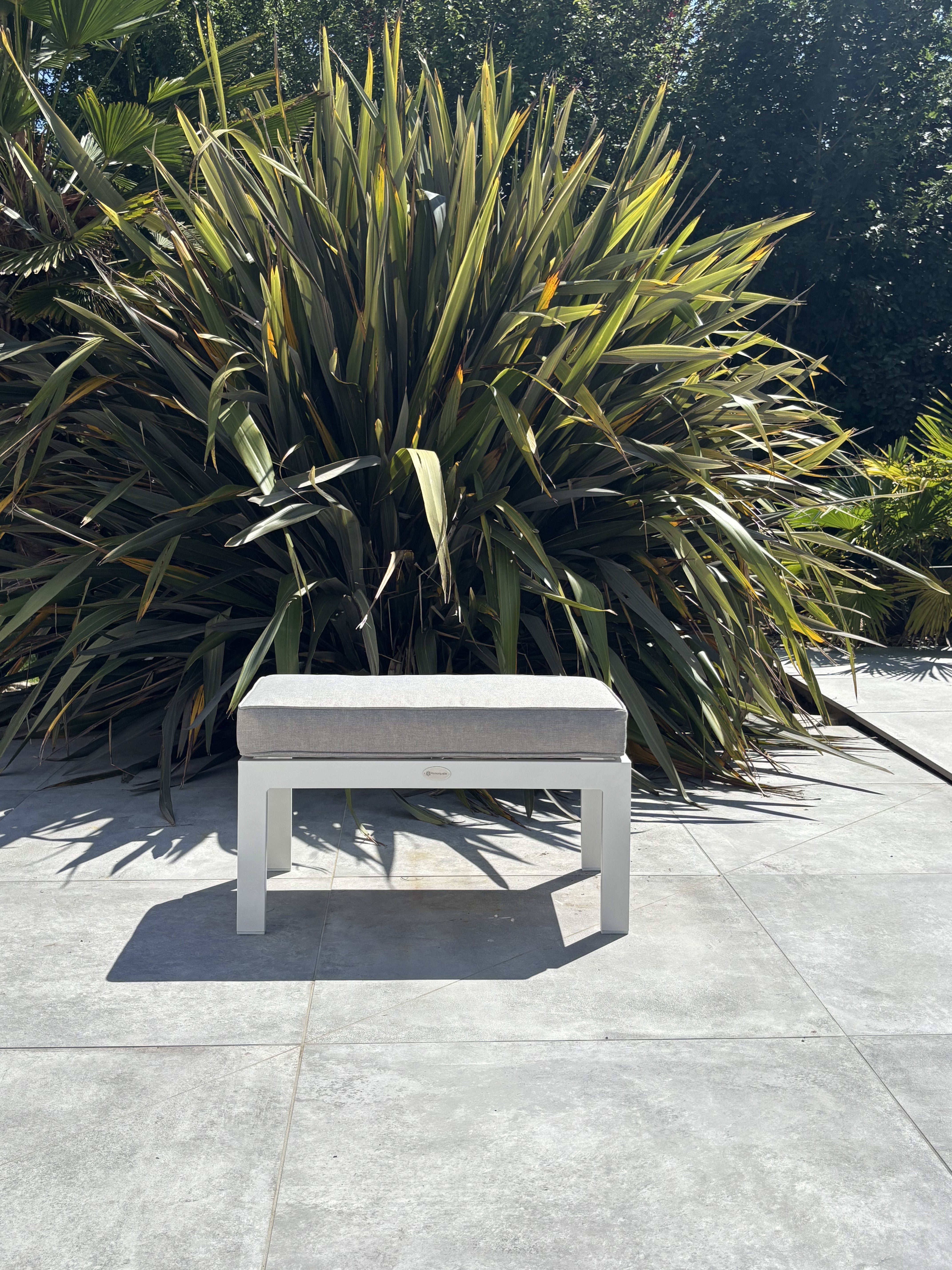 Ensemble repas de jardin Majari - Blanc 150 cm