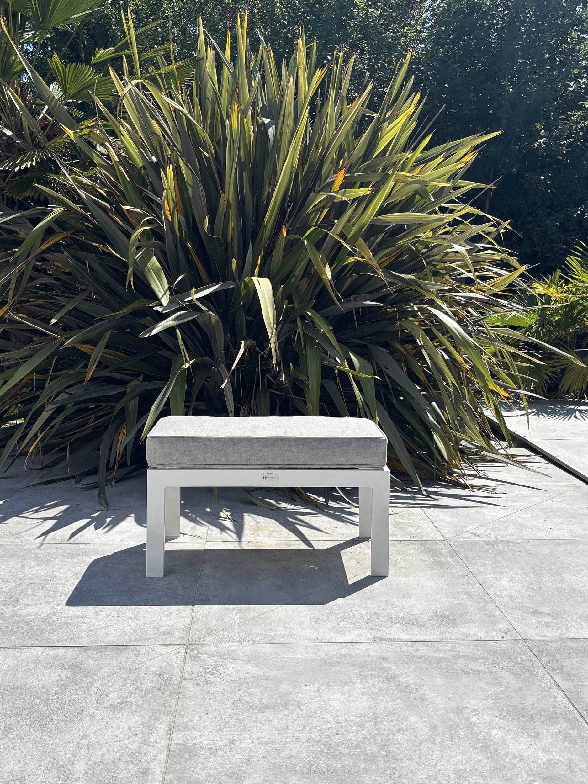 Ensemble repas de jardin Majari - Blanc 150 cm