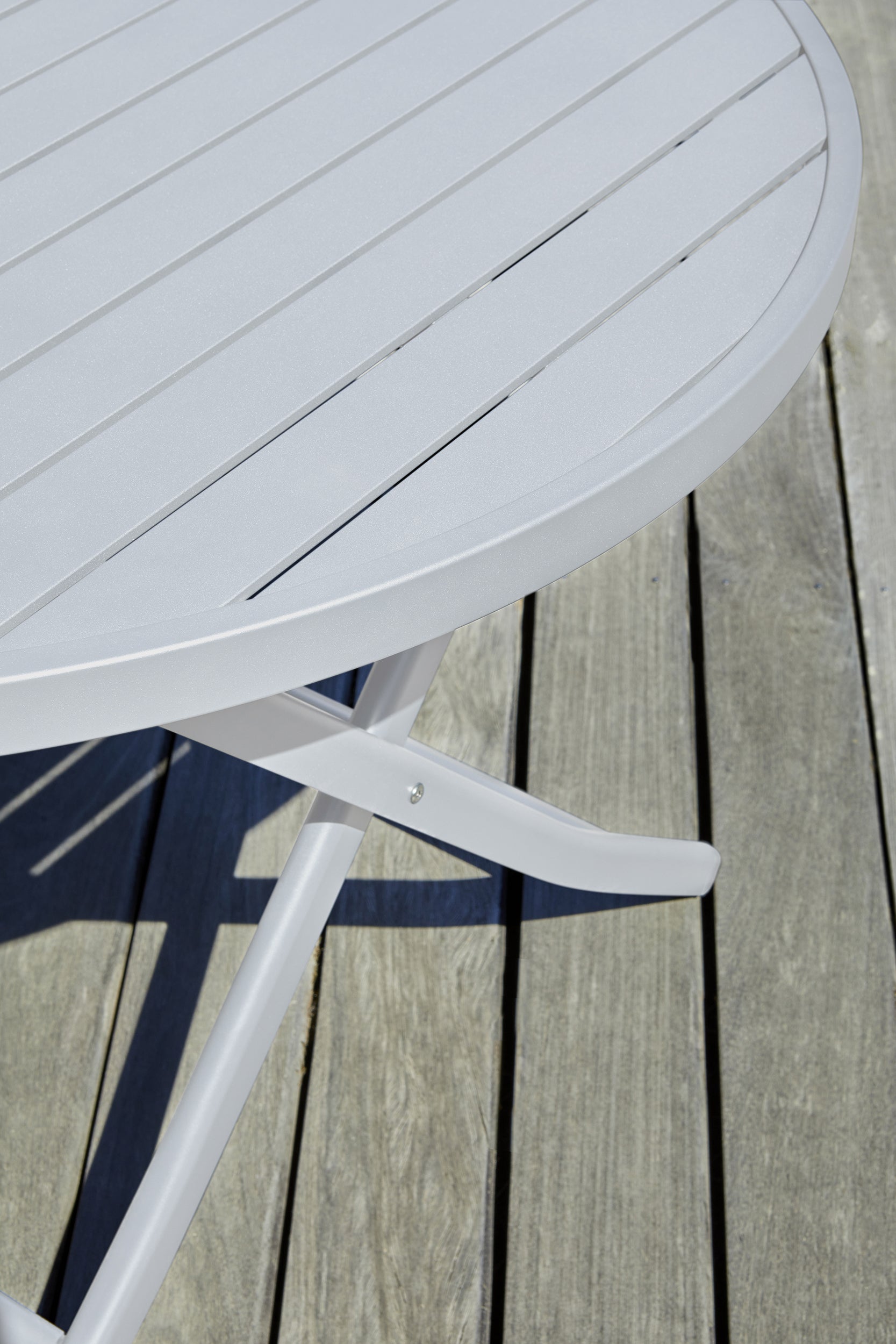 Table de jardin MARIUS-TB110-GRIS pliante et 4 chaises MARIUS-CP-GRIS pliantes