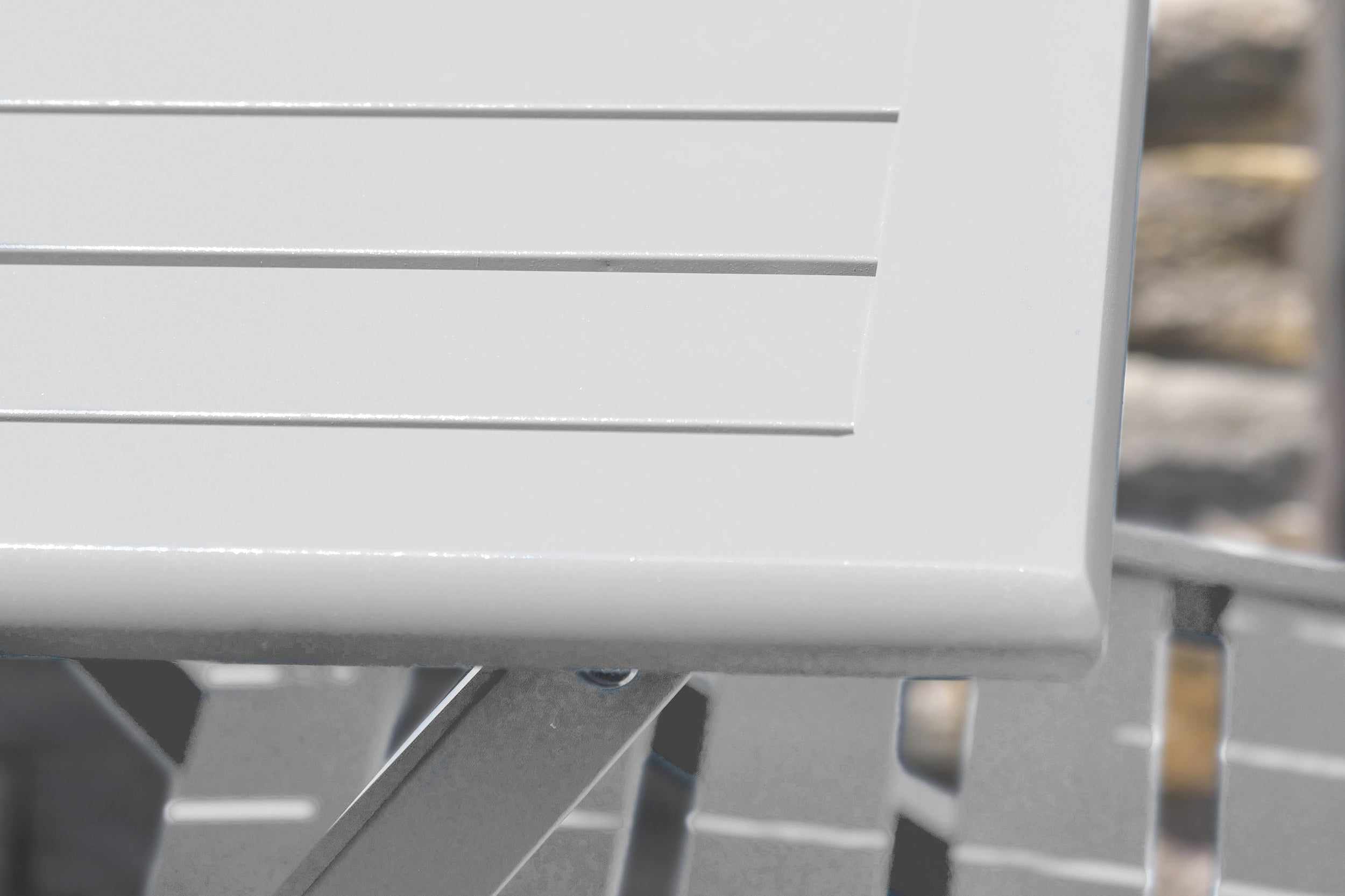 Table de jardin pliante MARIUS (140x80 cm) en aluminium - GRIS