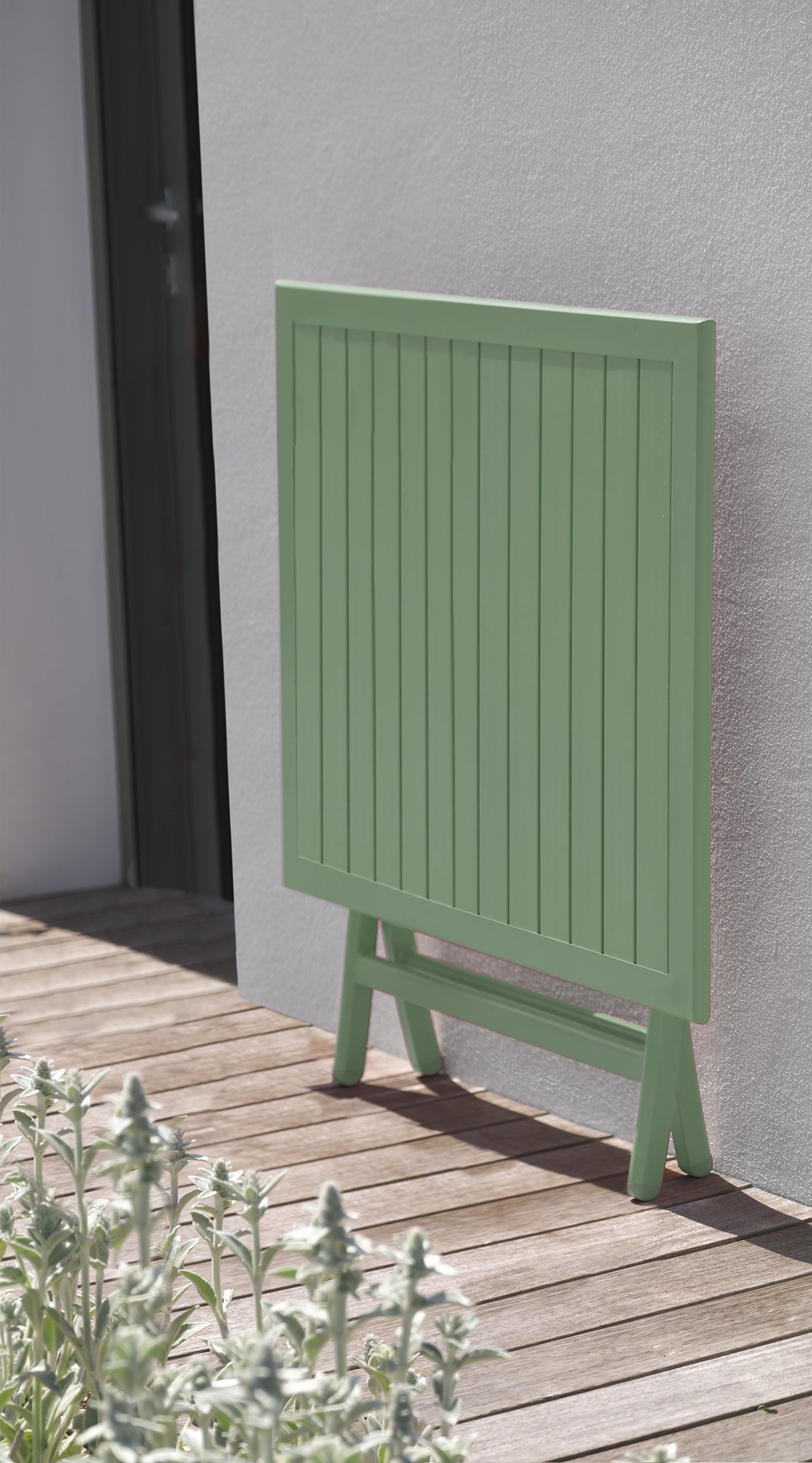 Table de jardin MARIUS-TB70-LAGUNE pliante et 2 chaises MARIUS-CP-LAGUNE pliantes