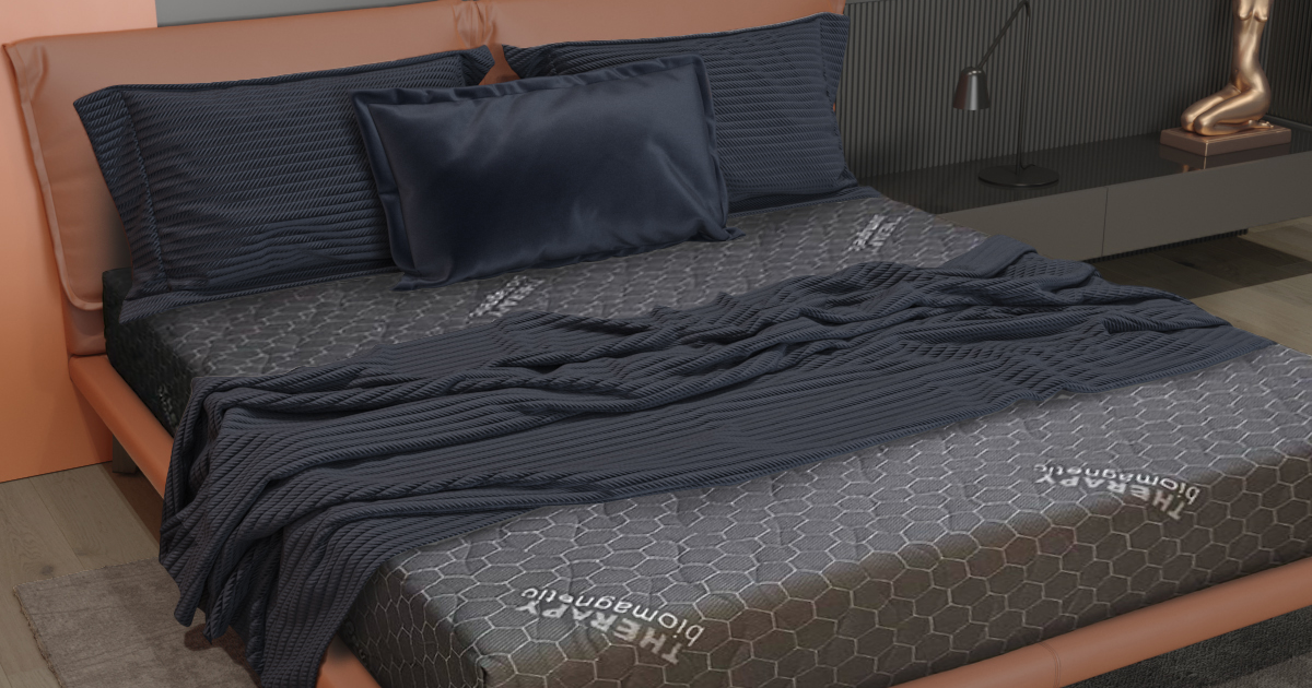 Matelas Capitonné Anthracite - Epaisseur 25cm