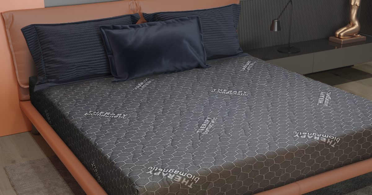 Matelas Capitonné Anthracite - Epaisseur 25cm