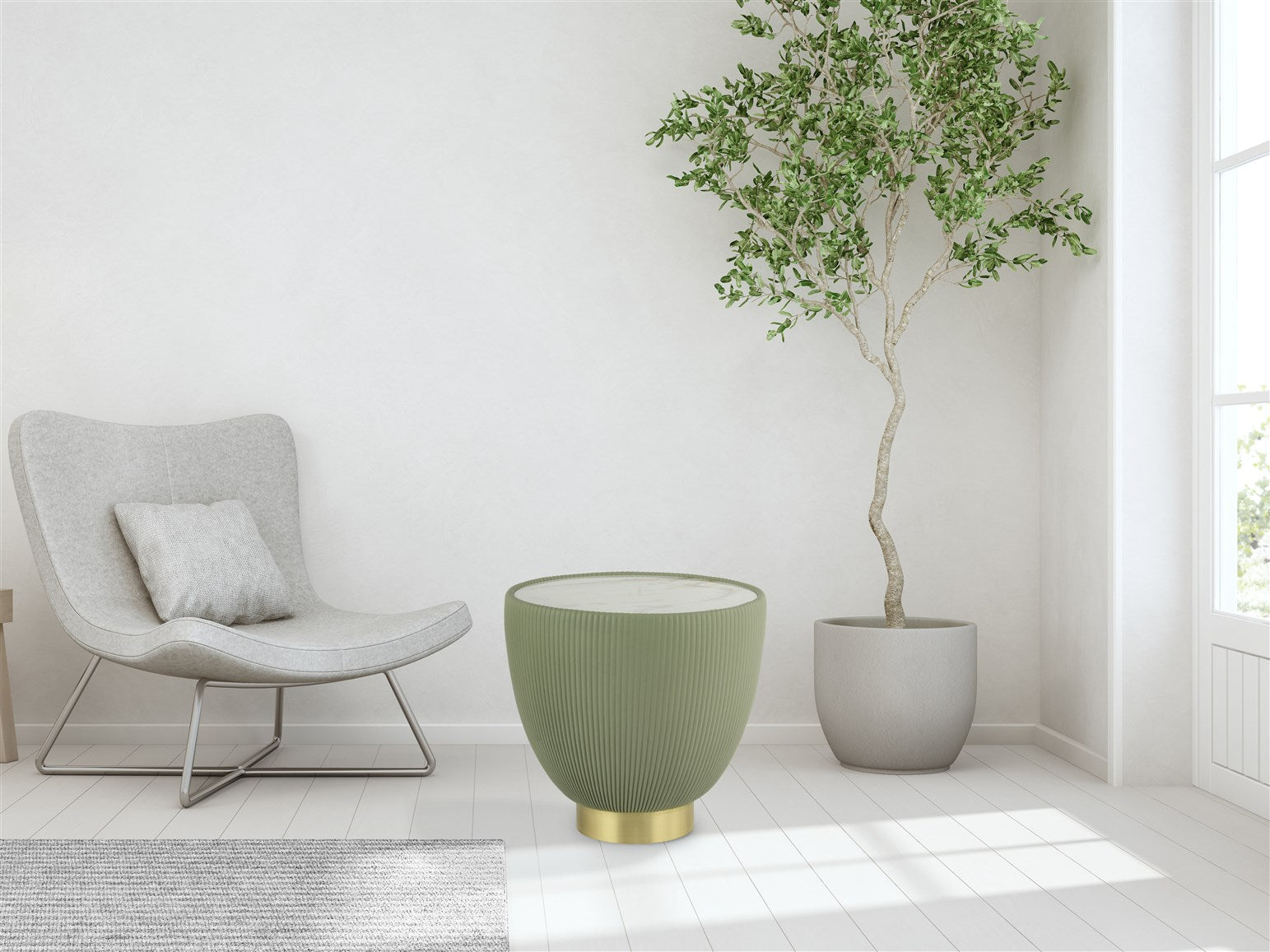 Table d'appoint vert - Jokai