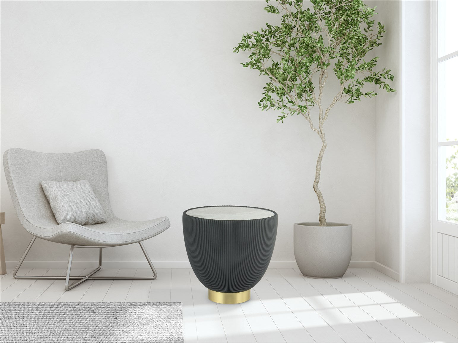 Table d'appoint gris - Jokai
