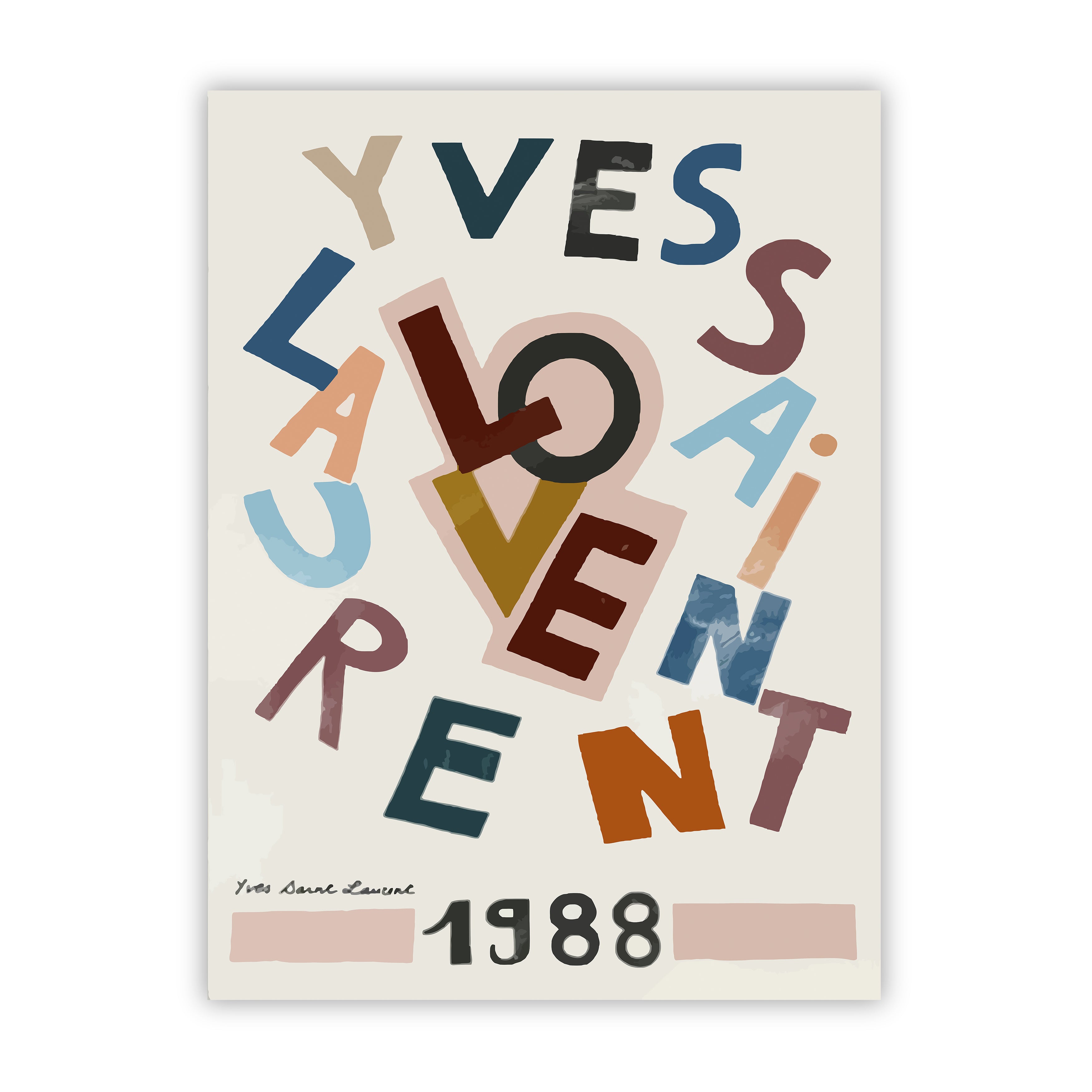Affiche d'Yves Saint Laurent