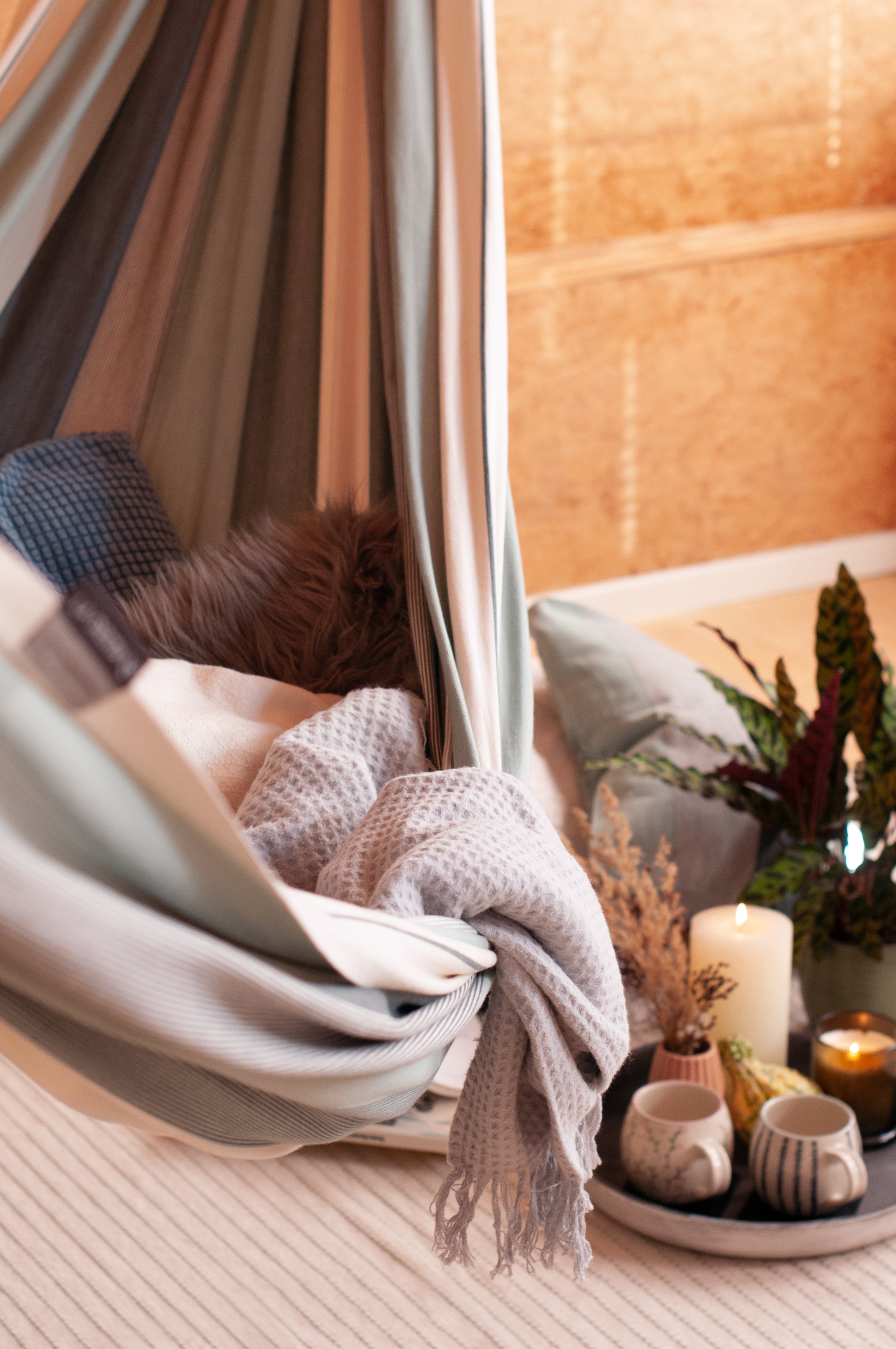Hamac kingsize en coton biologique - La Siesta Modesta Olive