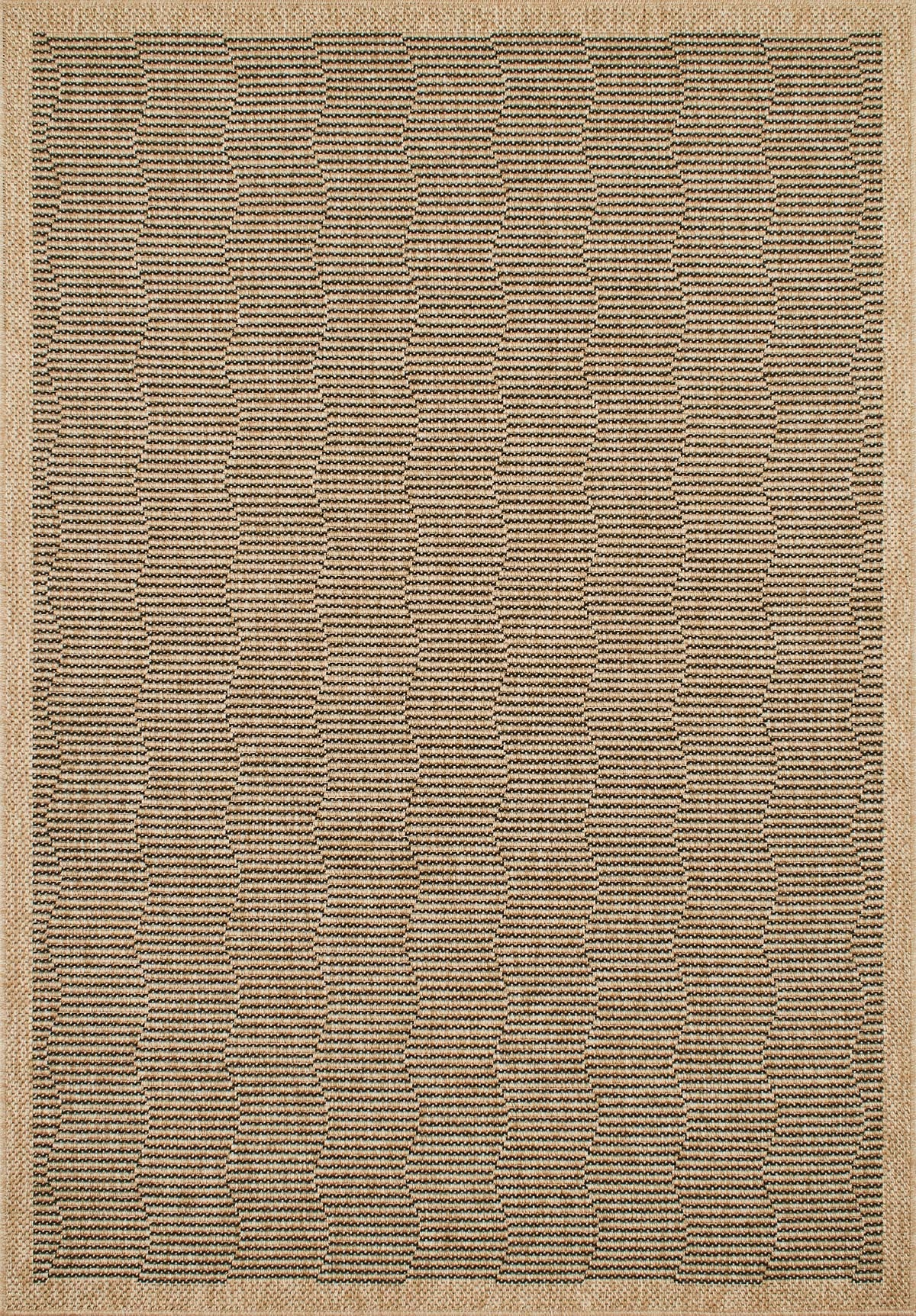 Tapis aspect Jute NATURE noir