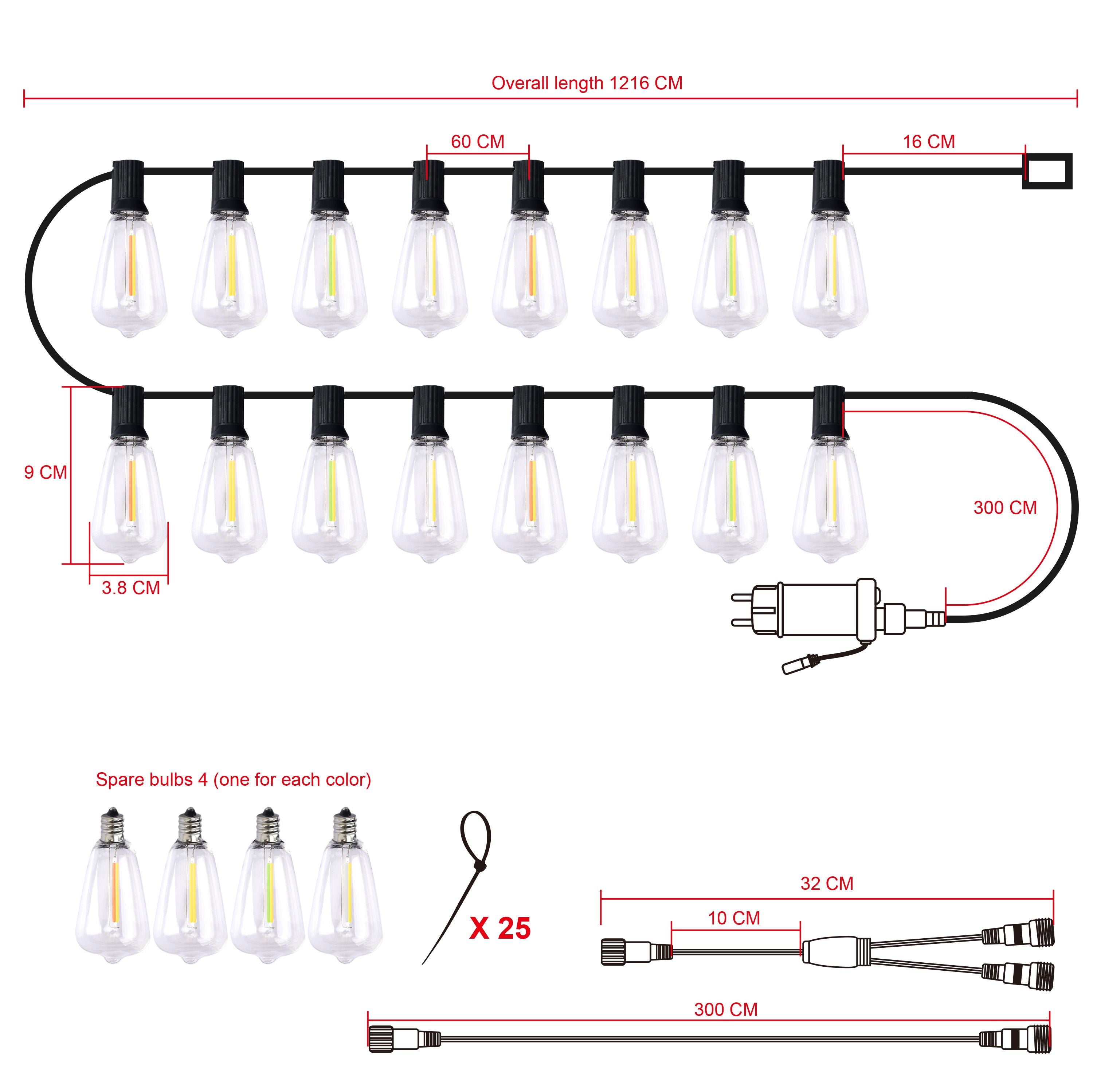 Guirlande lumineuse - 12m