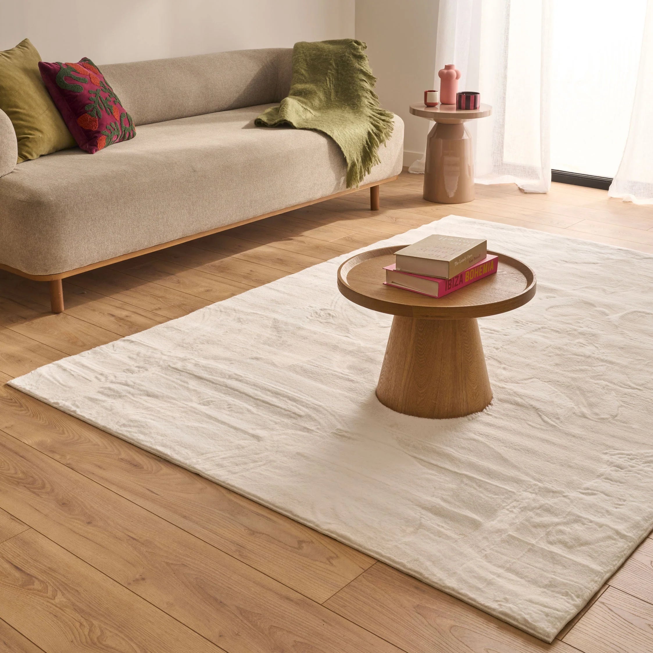 Tapis ultra doux blanc - Nuva