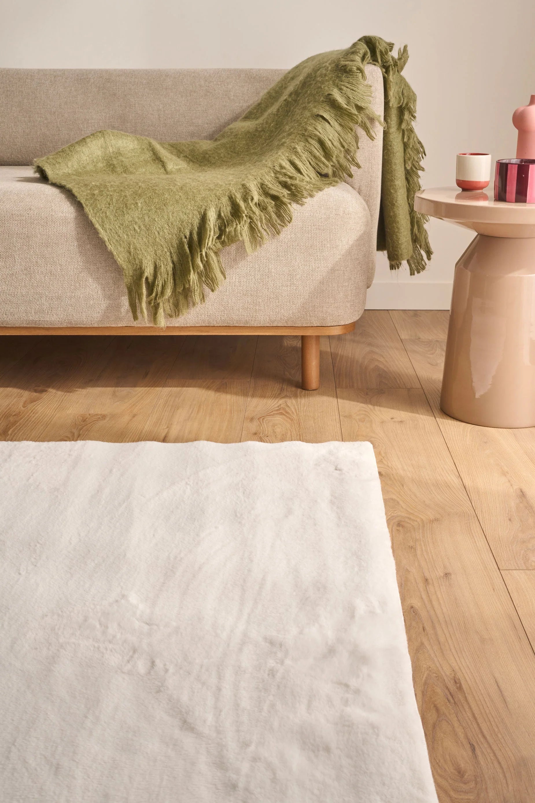 Tapis ultra doux blanc - Nuva