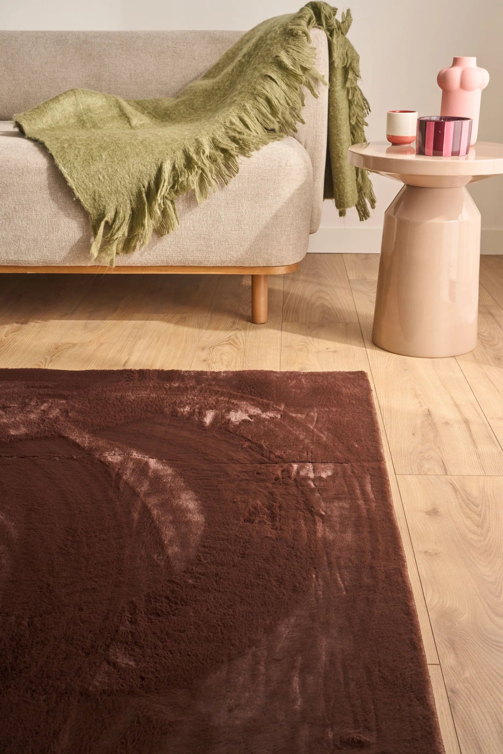 Tapis ultra doux marron - Nuva