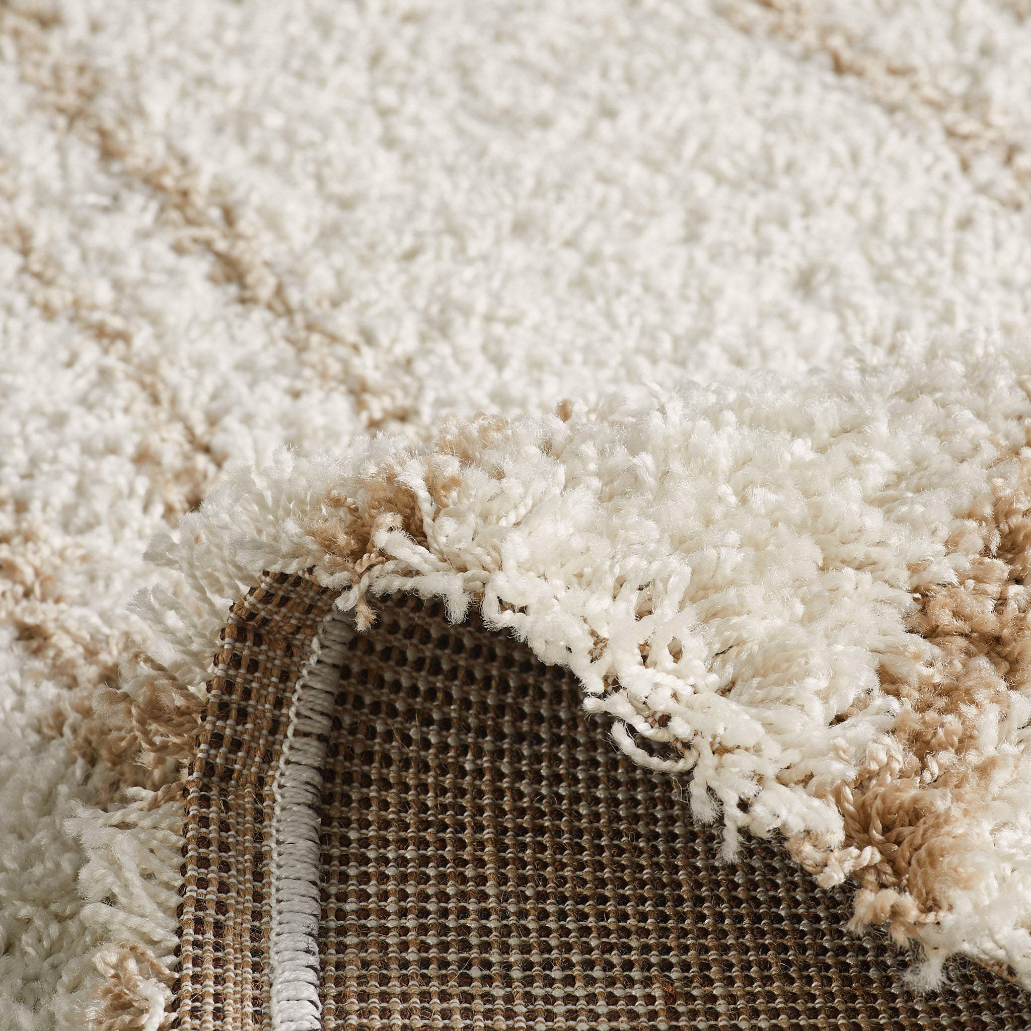 Tapis shaggy Olympe 1068 beige