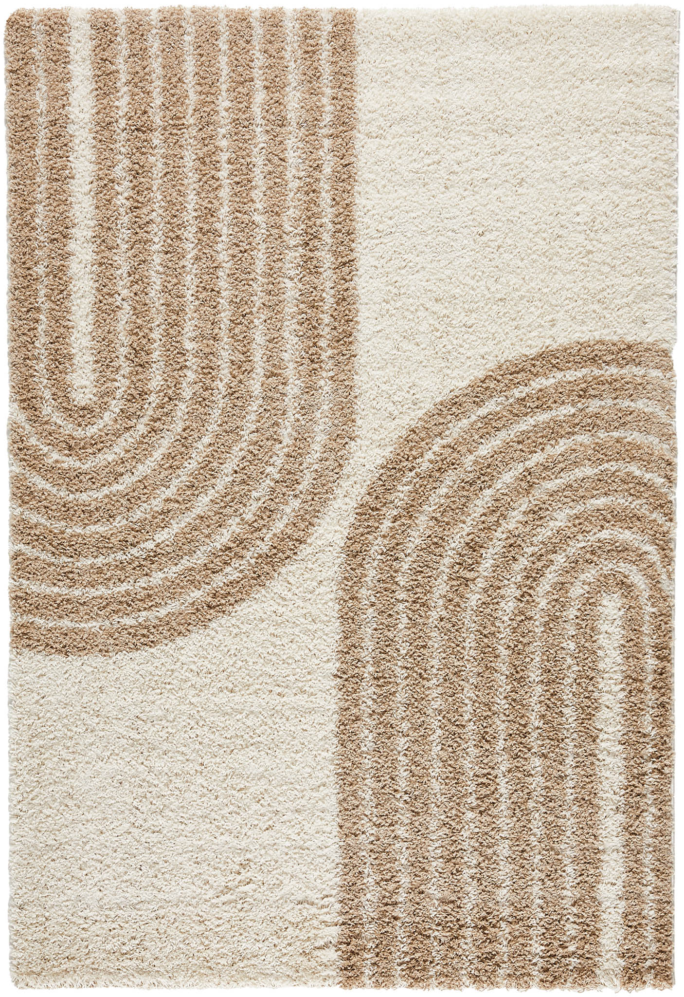 Tapis shaggy beige - Olympe