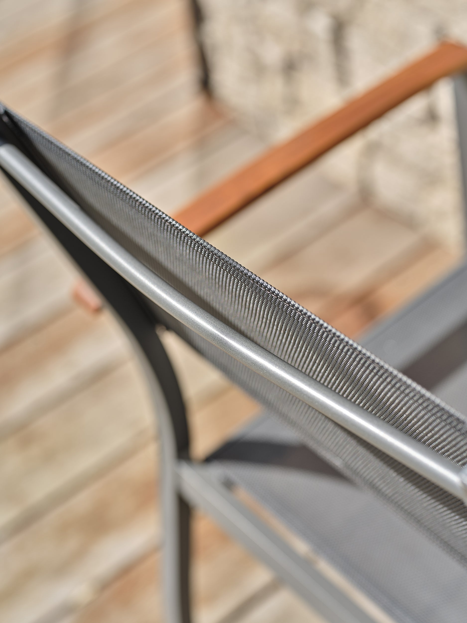 Ensemble repas de jardin table extensible en aluminium et 8 fauteuils – Orsino