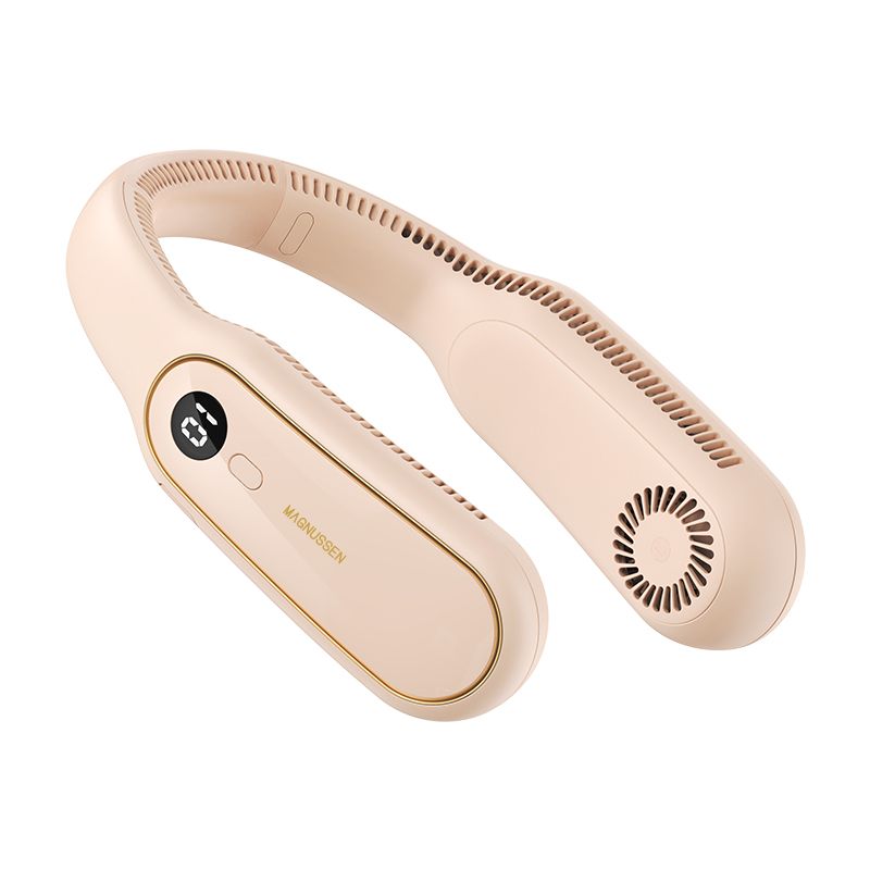 Ventilateur de cou portable rose