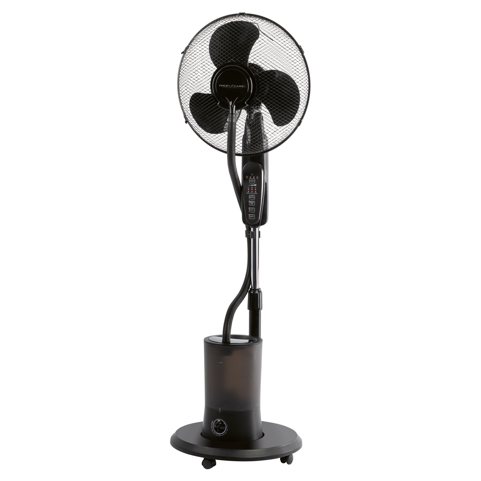 Ventilateur humidificateur mobile 40 cm Noir