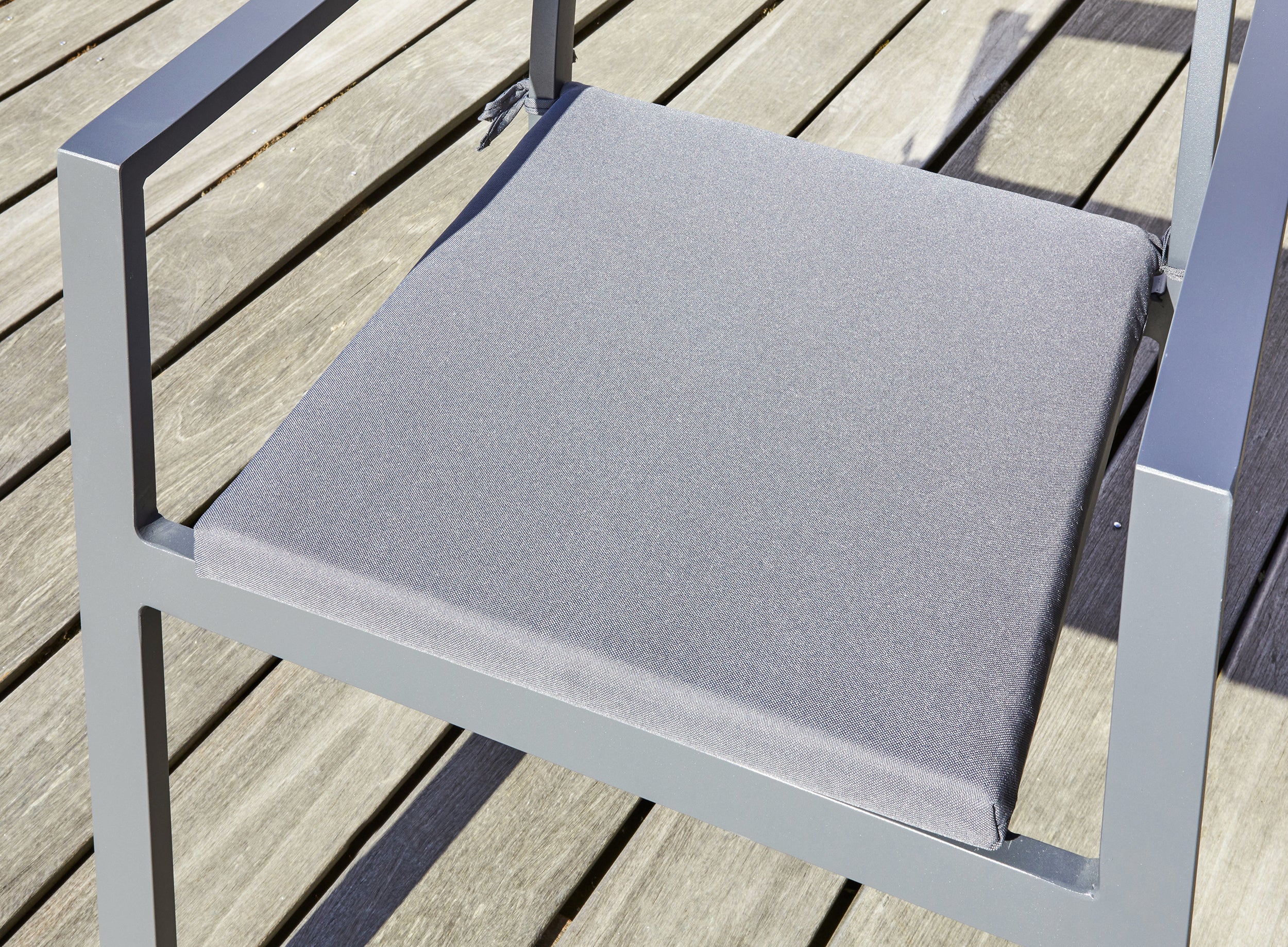 Fauteuil de jardin empilable PELOSA en aluminium - GRIS ANTHRACITE