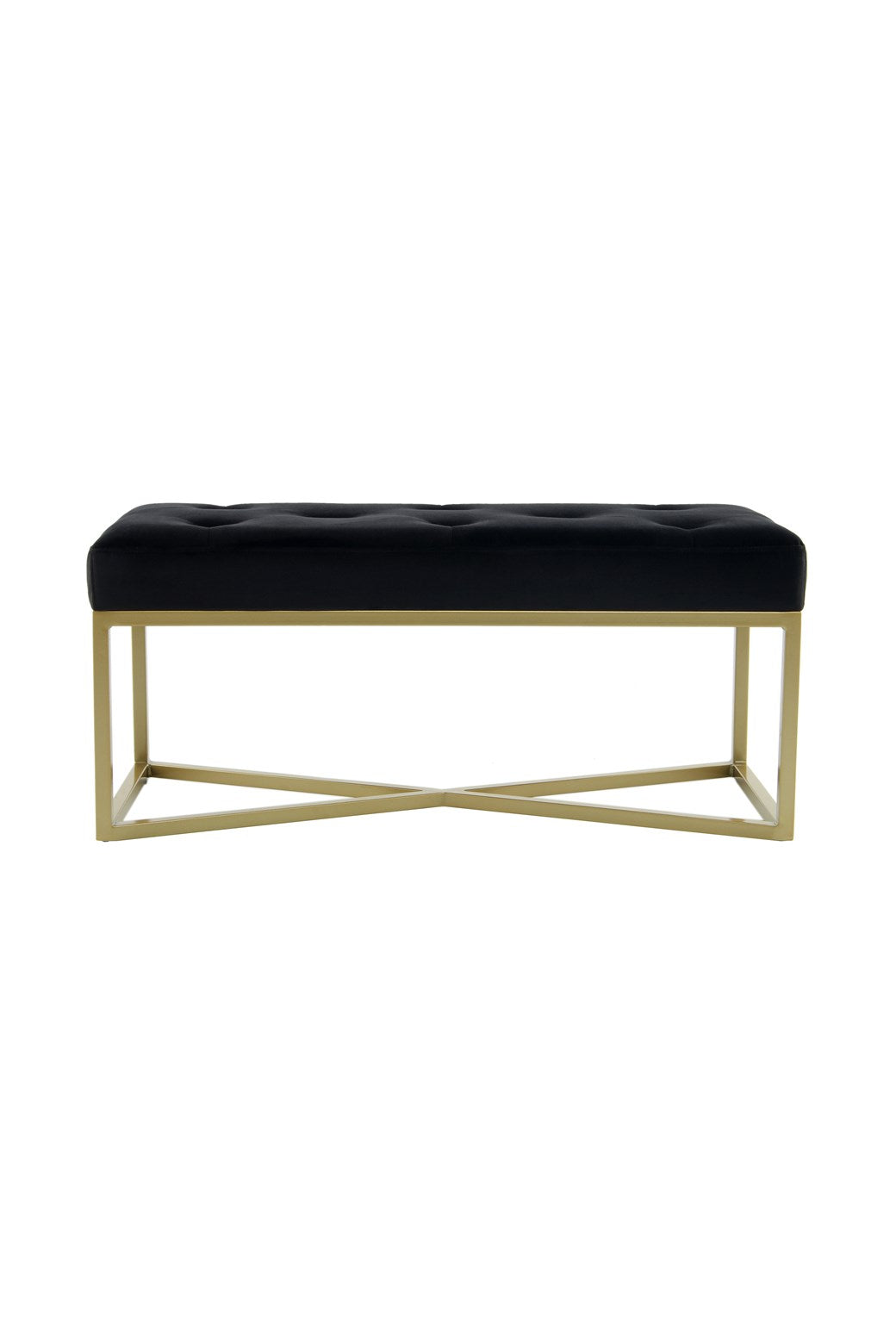 Banc noir / doré - Cameron