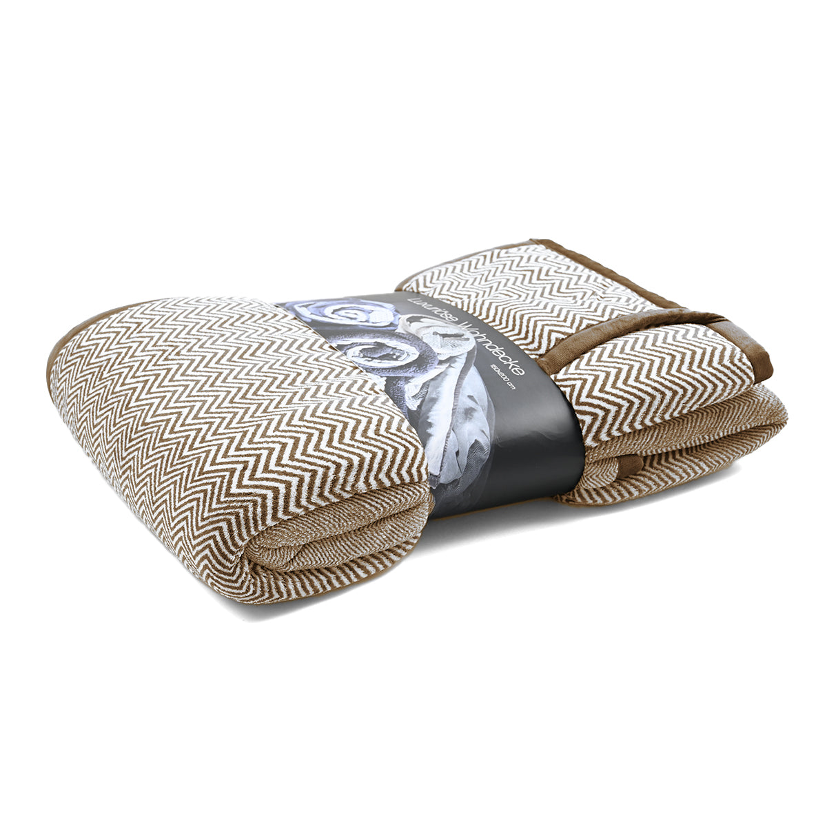 Plaid microfibre alpine Taupe - 150x200cm