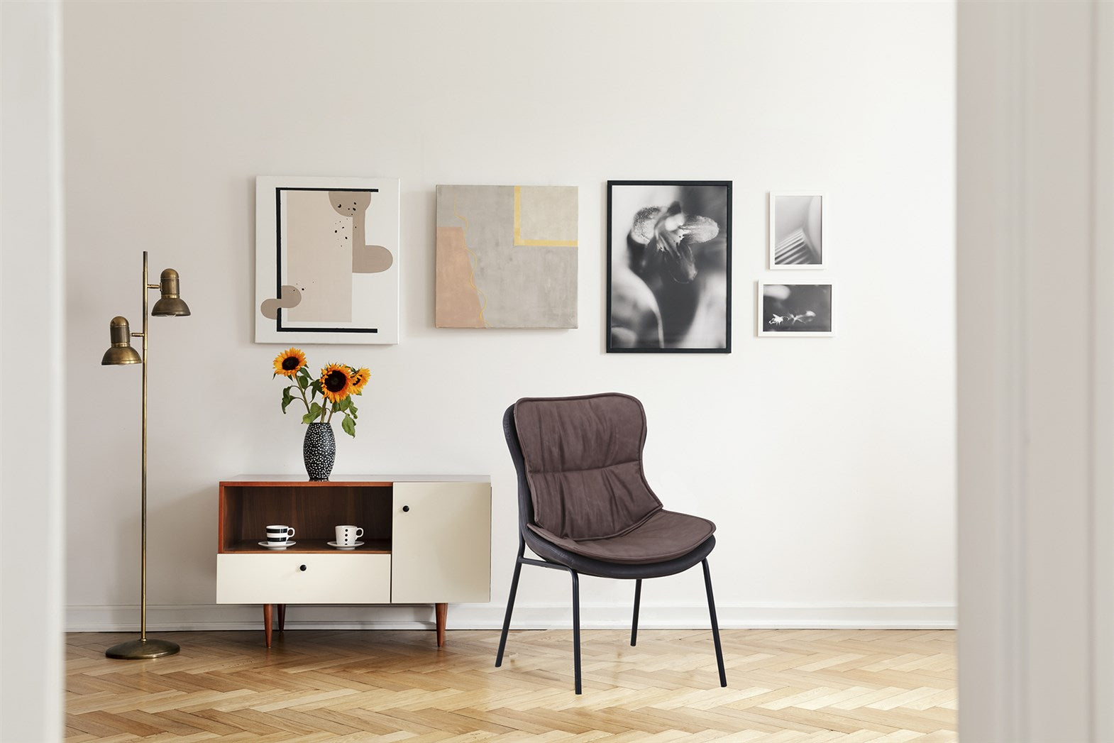 Fauteuil marron - Brady