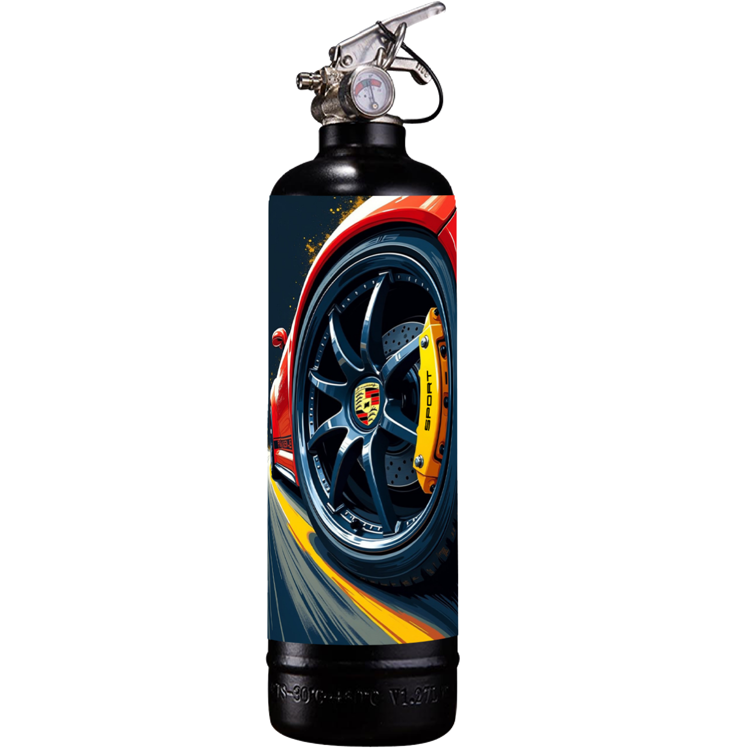 Extincteur  1kg ROUE PORSCHE NOIR