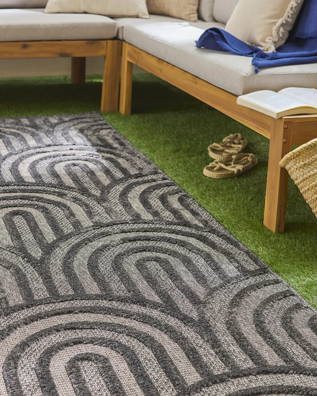 Tapis SANTORINI noir