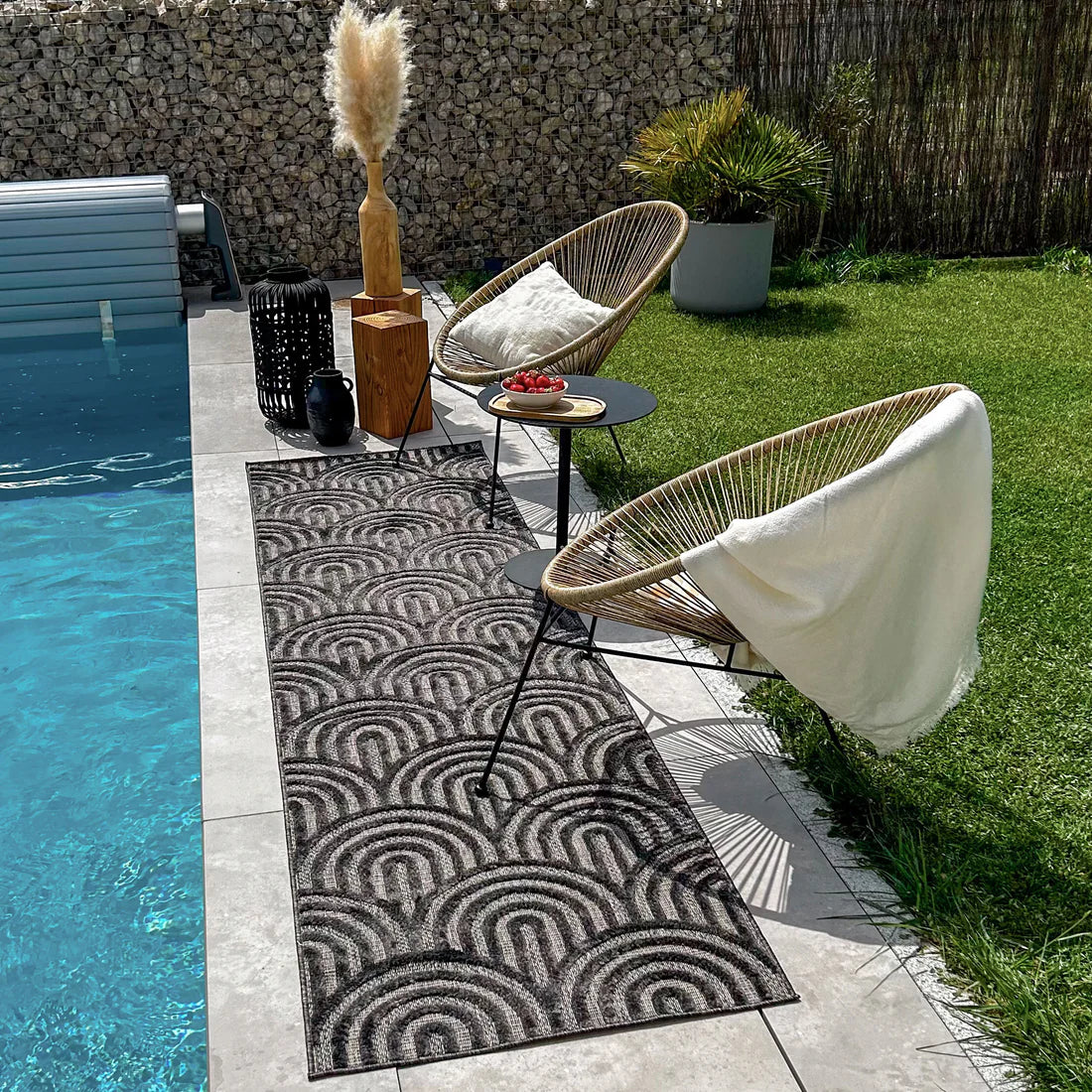 Tapis SANTORINI noir