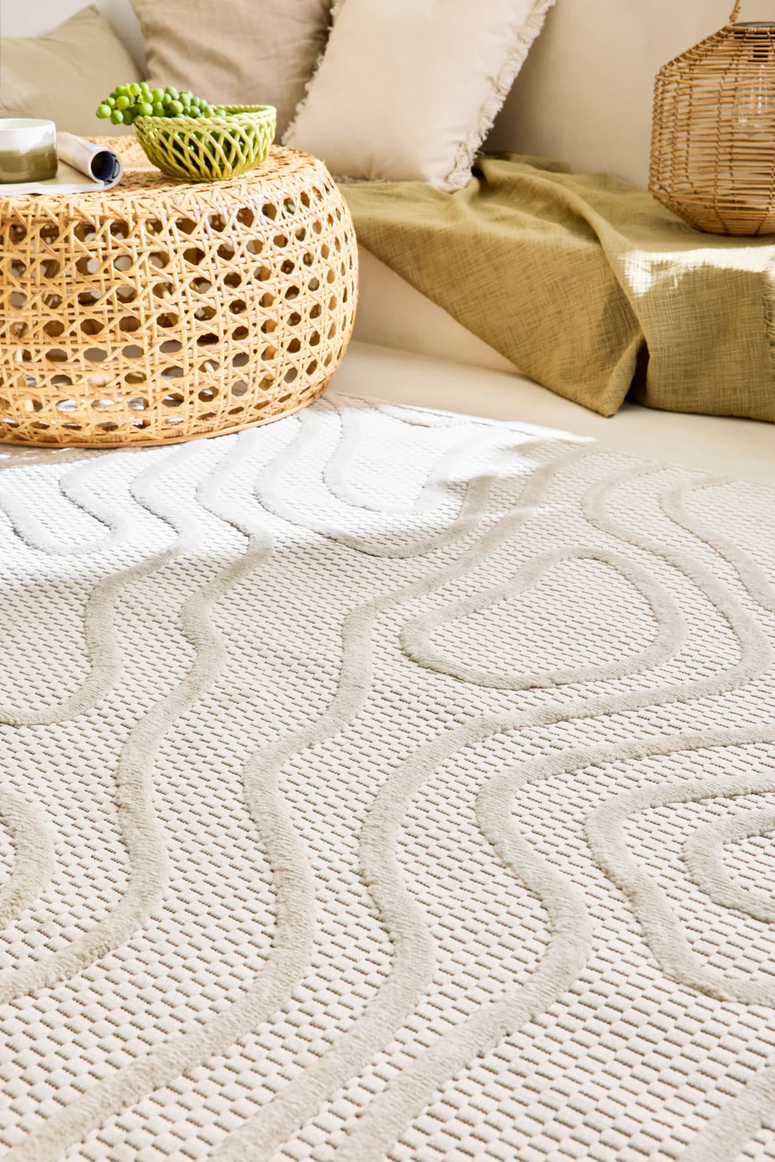 Tapis intérieur/extérieur SANTORINI blanc