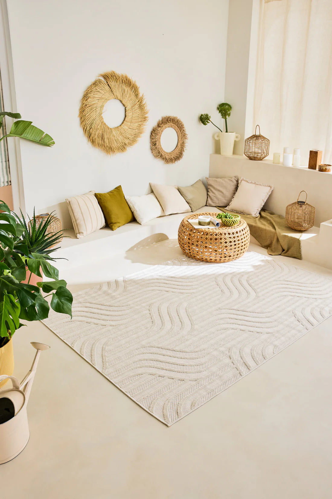 Tapis SANTORINI blanc