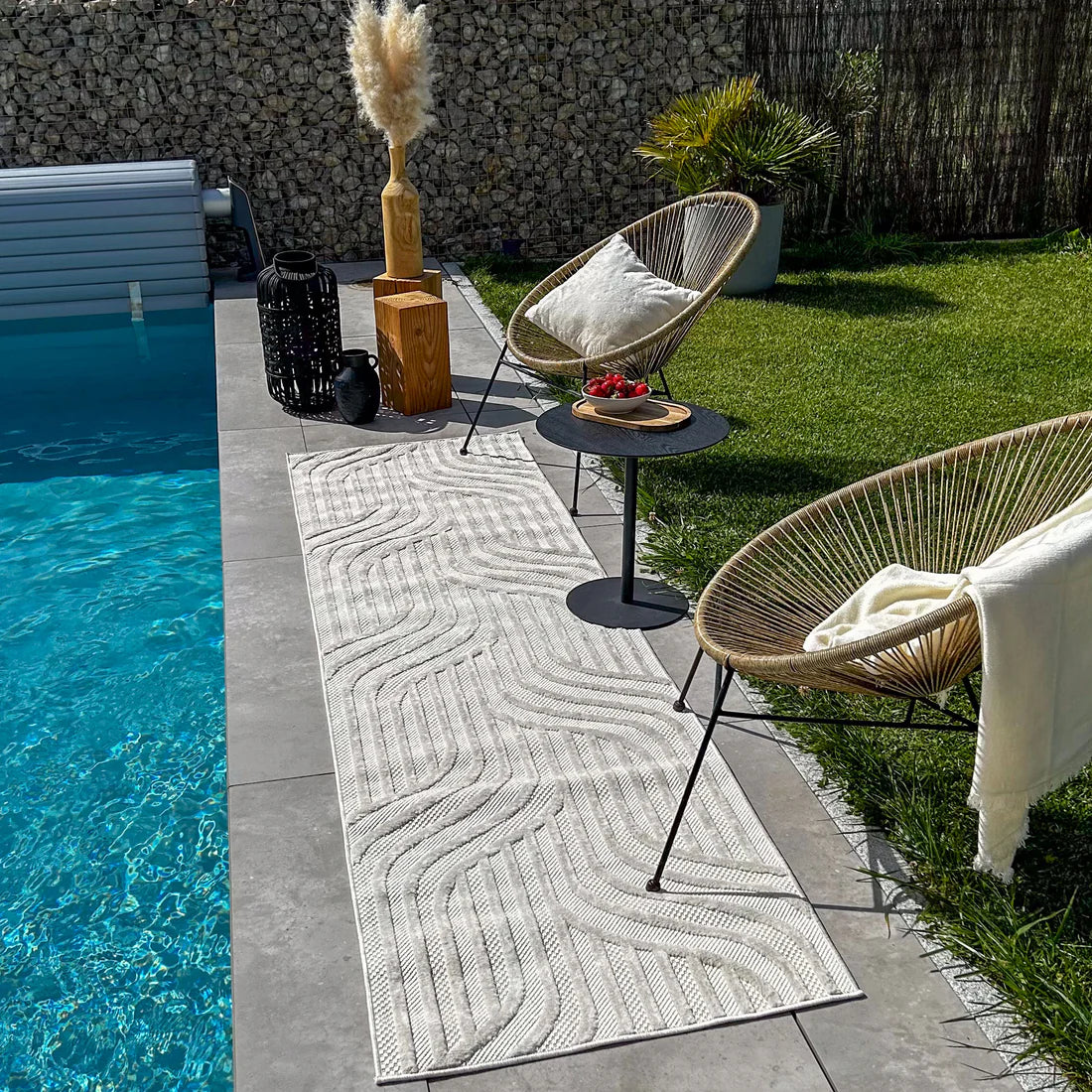 Tapis SANTORINI blanc